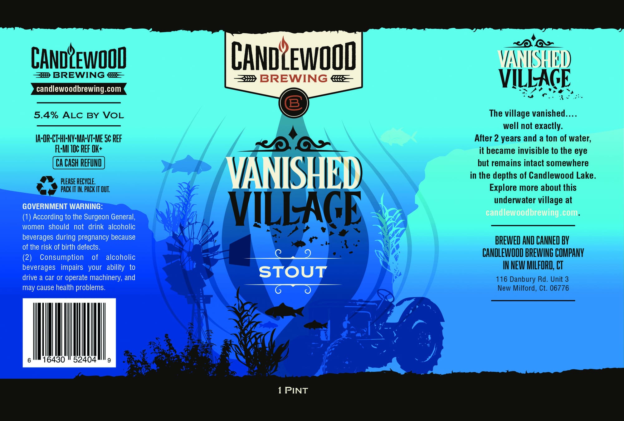 Vanished Village by Candlewood Brewing - beer label