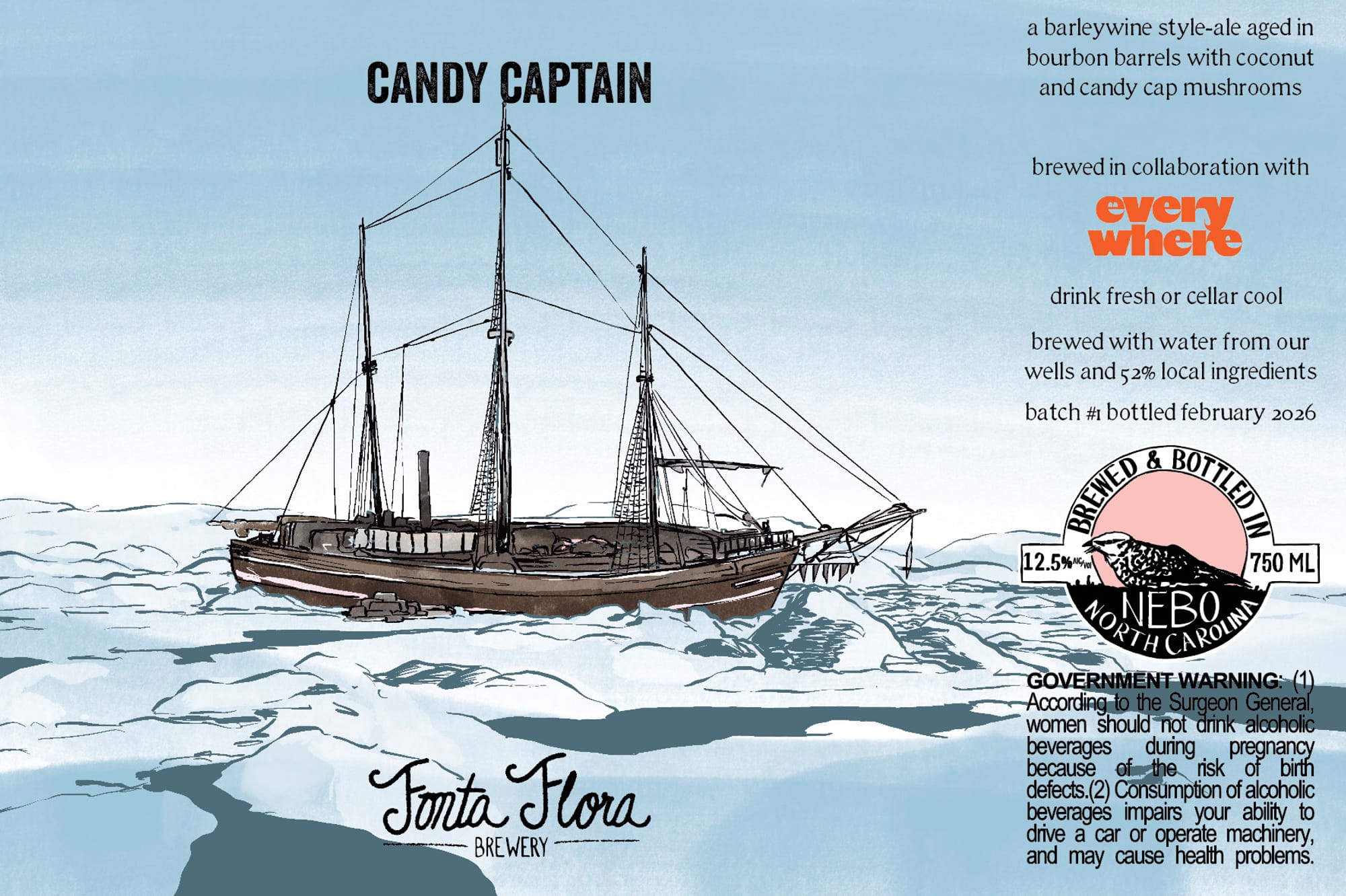 Candy Captain by Santa Flora Brewery - beer label