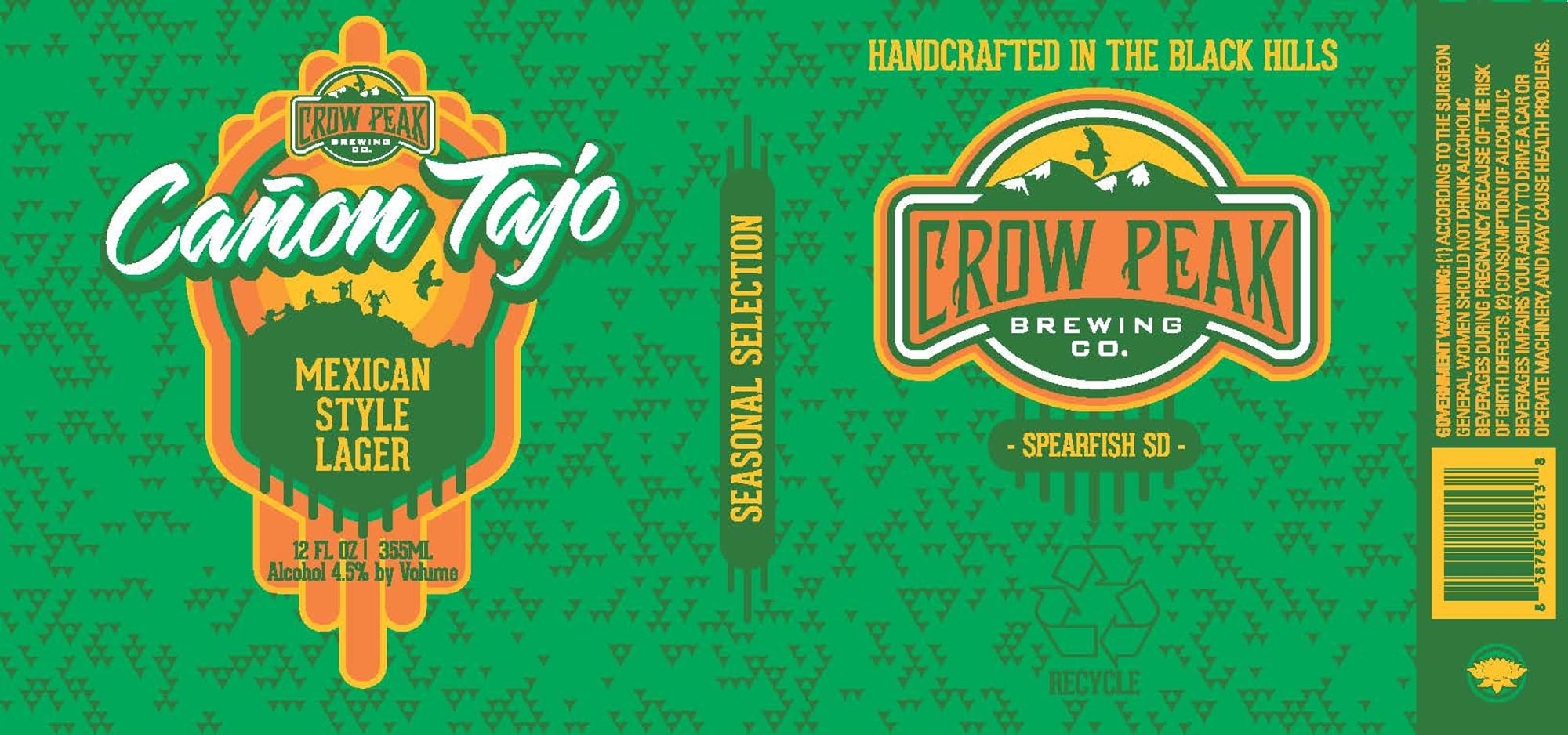 Canon Tajó by Crow Peak Brewing Co. - beer label