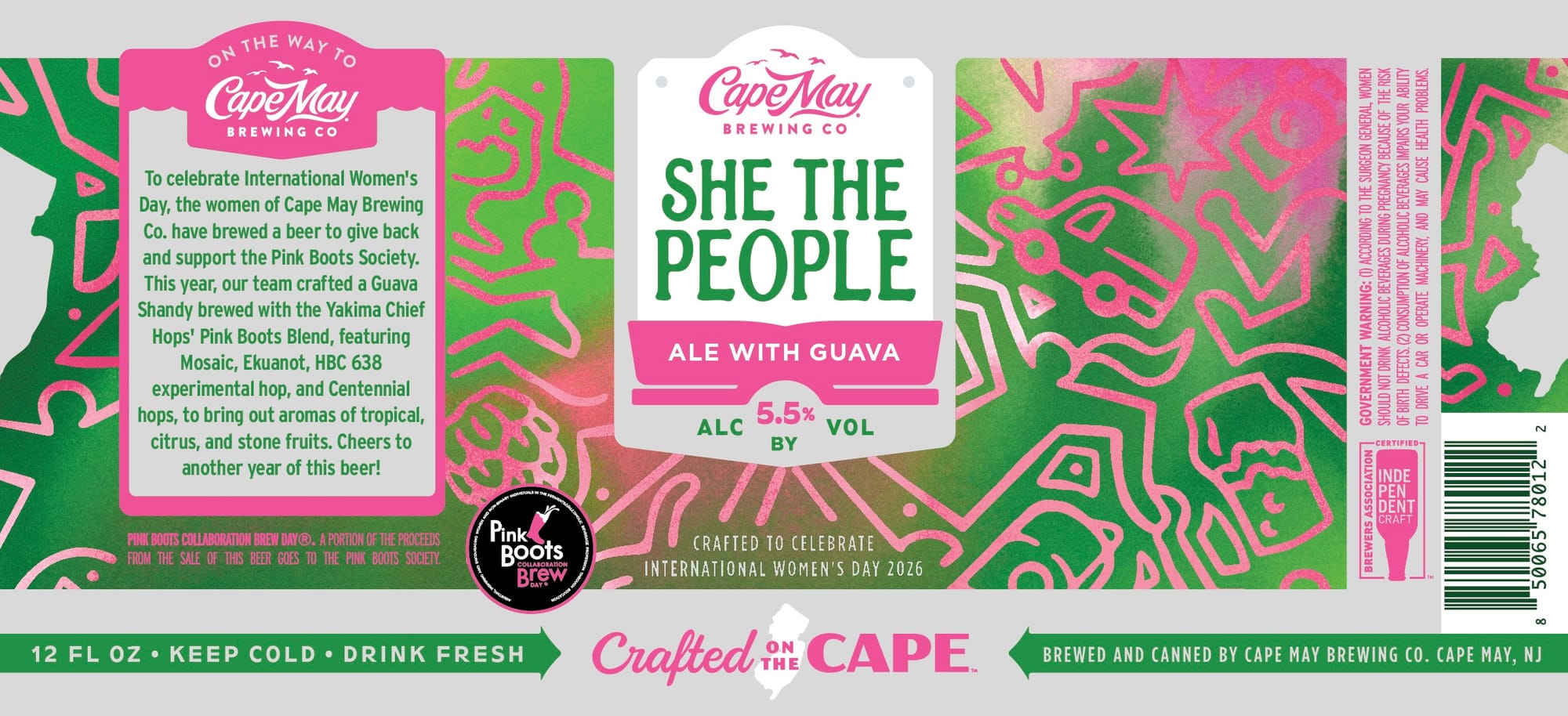 She The People by Cape May Brewing Co. - beer label