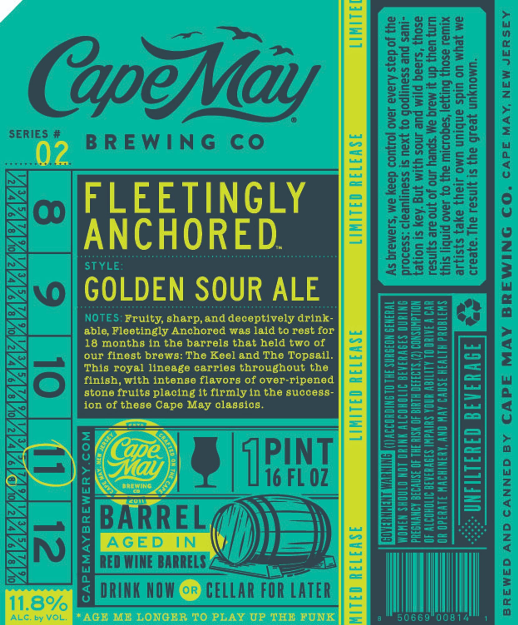 Fleetingly Anchored by Cape May Brewing Co. - beer label