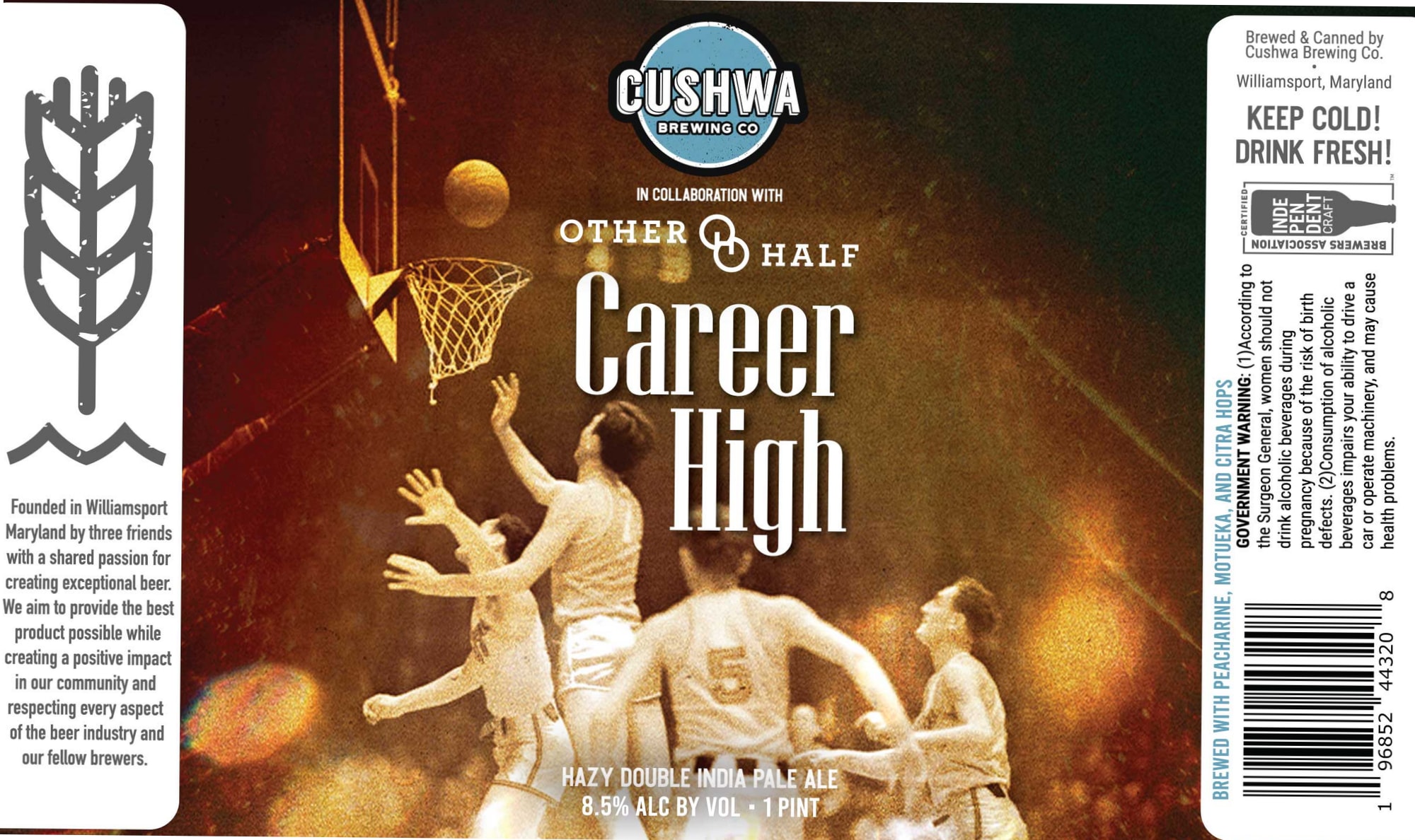 Career High by Cushwa Brewing Co. - beer label