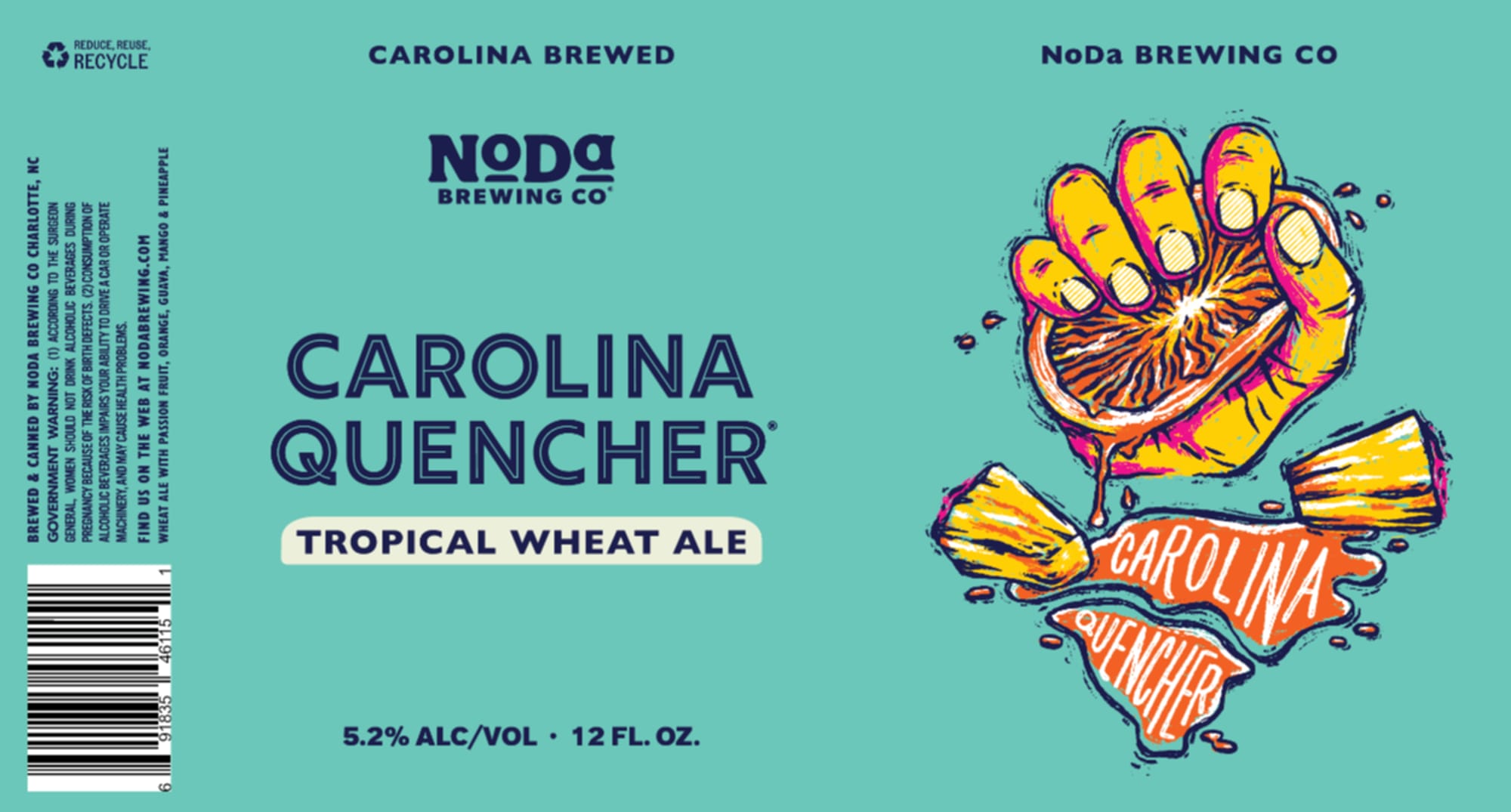 Carolina Quencher by NoDa Brewing Co - beer label