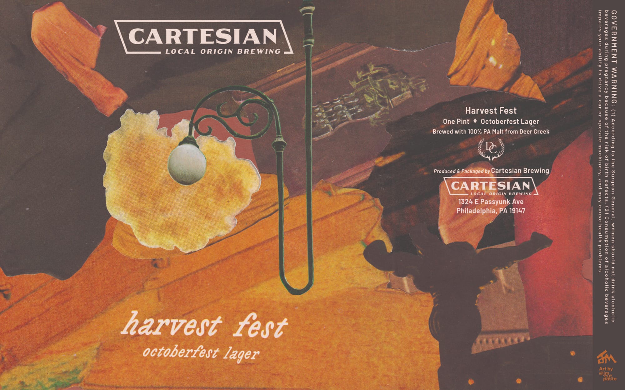 Harvest Fest by Cartesian Brewing - beer label