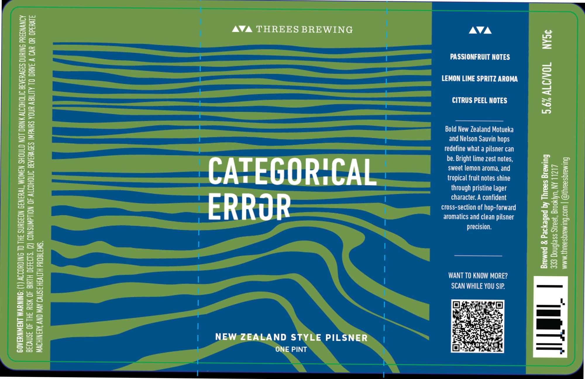 Categorical Error by Three Brewing - beer label