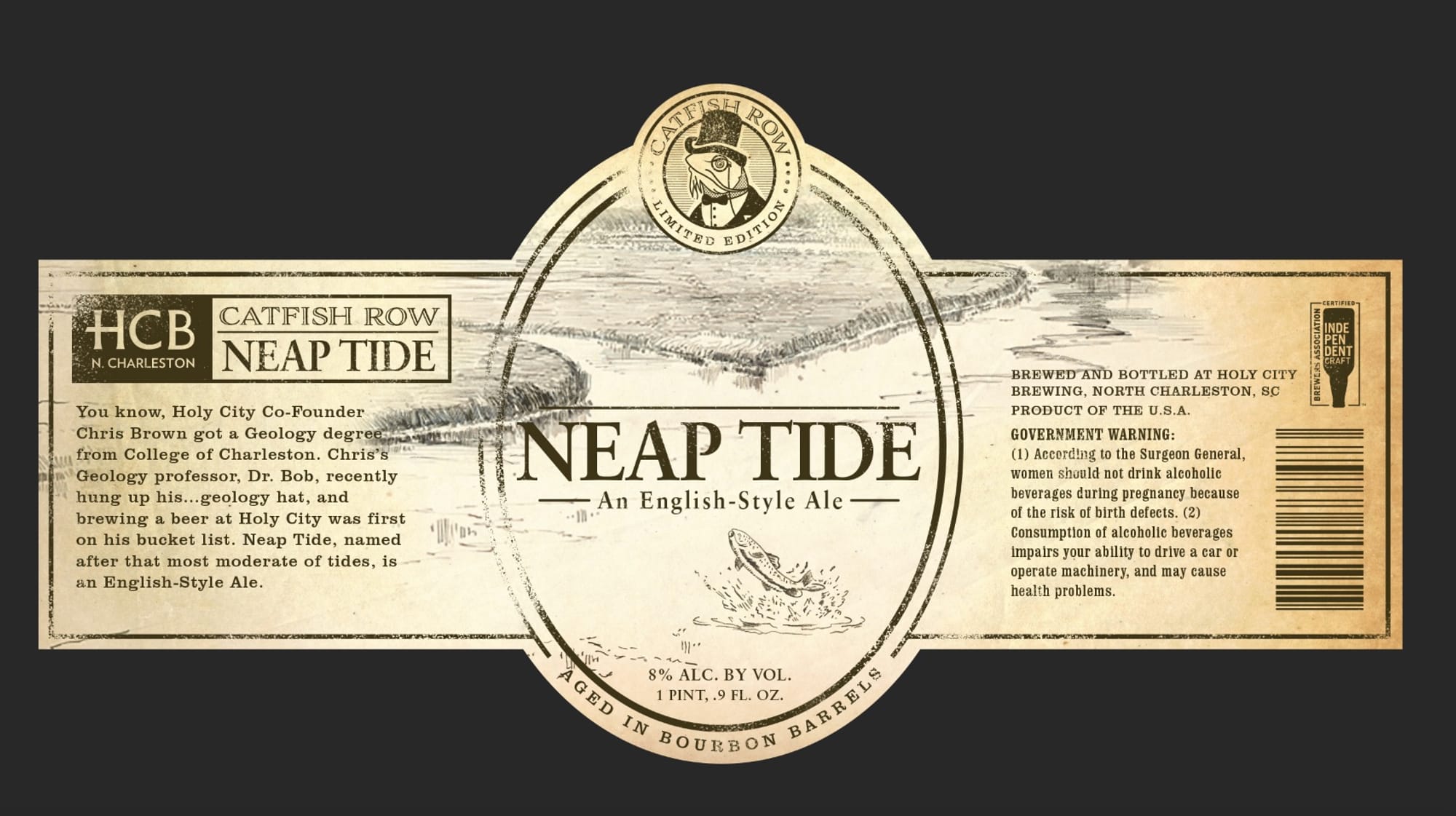 Neap Tide by Holy City Brewing - beer label