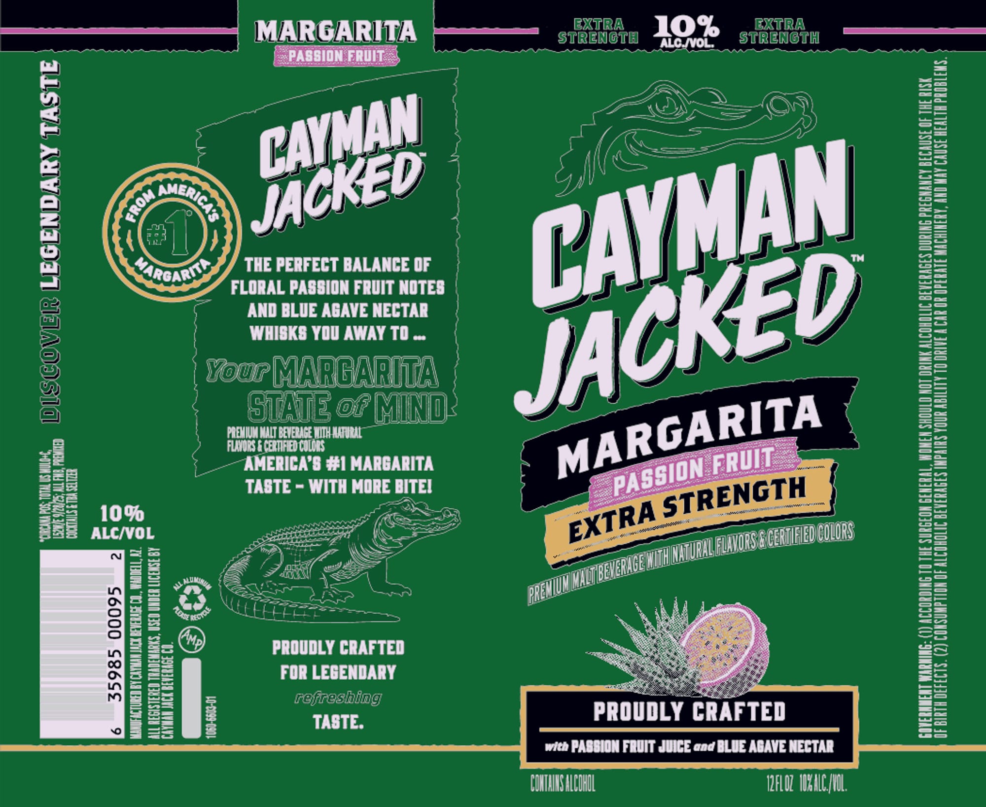 Cayman Jacked Margarita Passion Fruit by Cayman Jack - beer label