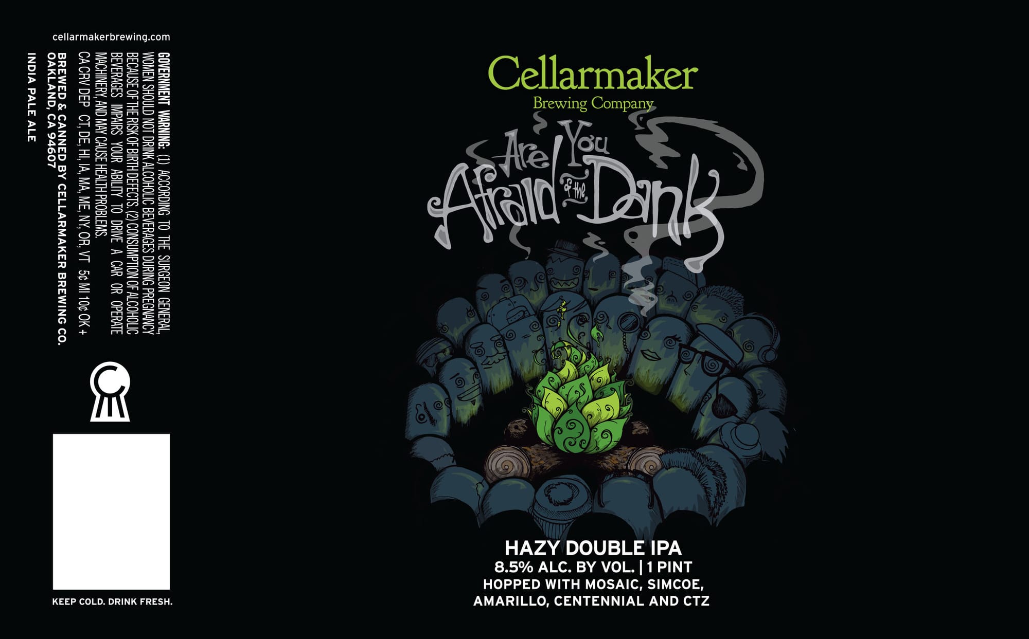 Are You Afraid? by Cellarmaker Brewing Company - beer label