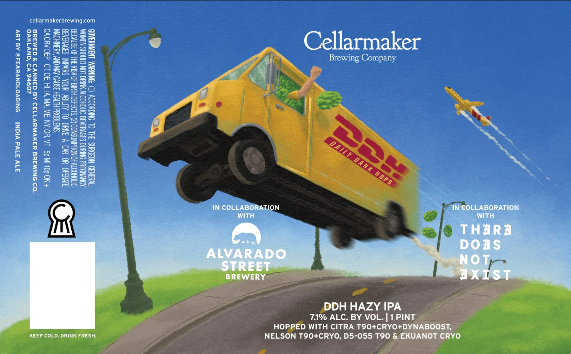 Daily Dank Hops by Cellarmaker Brewing Co. - beer label