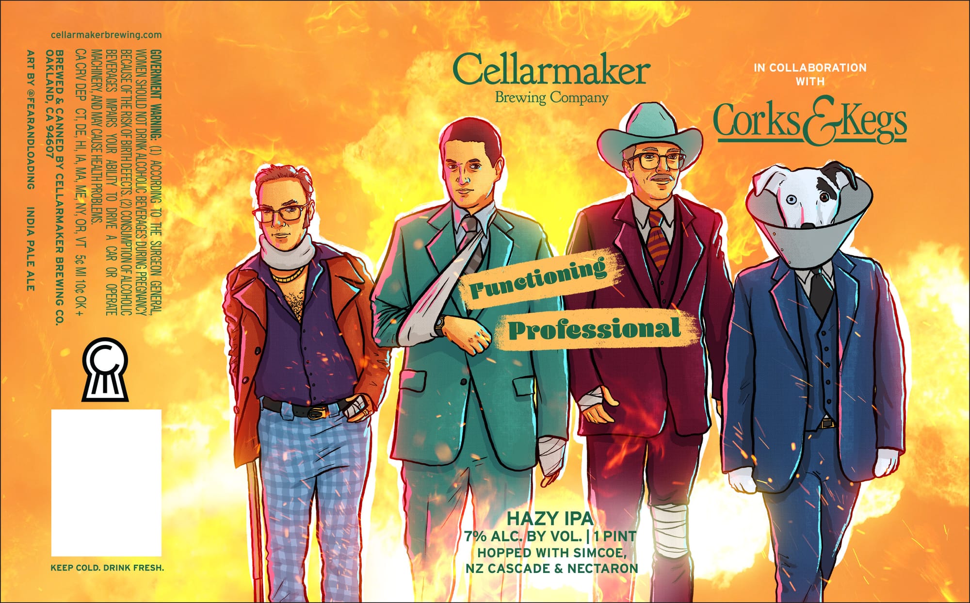 Functioning Professional by Cellarmaker Brewing Company - beer label