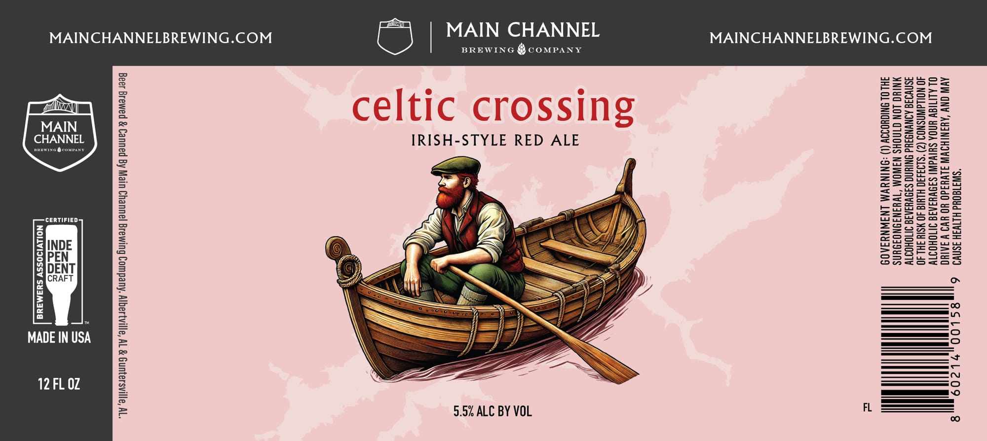 Celtic Crossing by Main Channel Brewing Company - beer label
