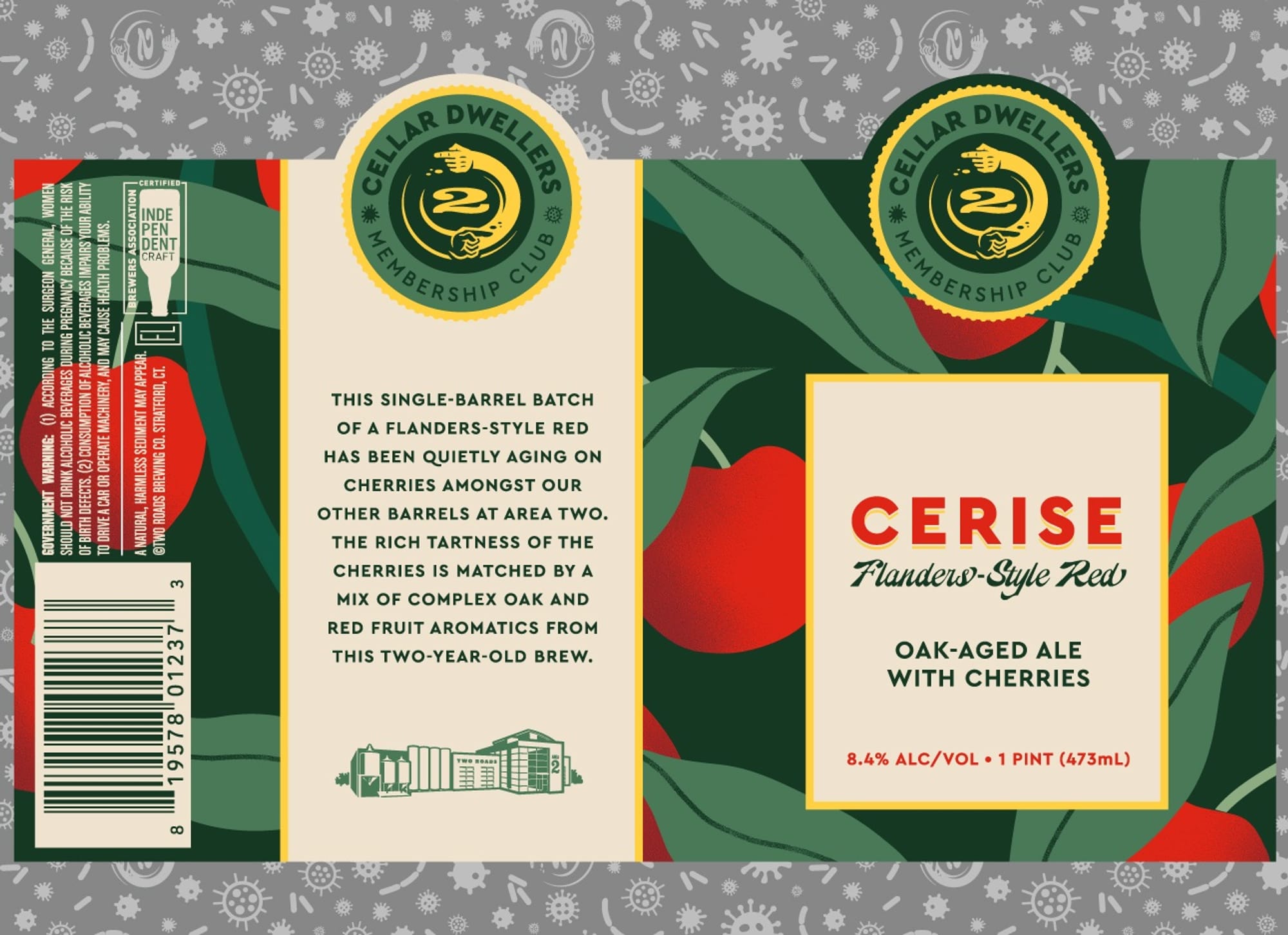 Cerise by Cellar Dwellers - beer label