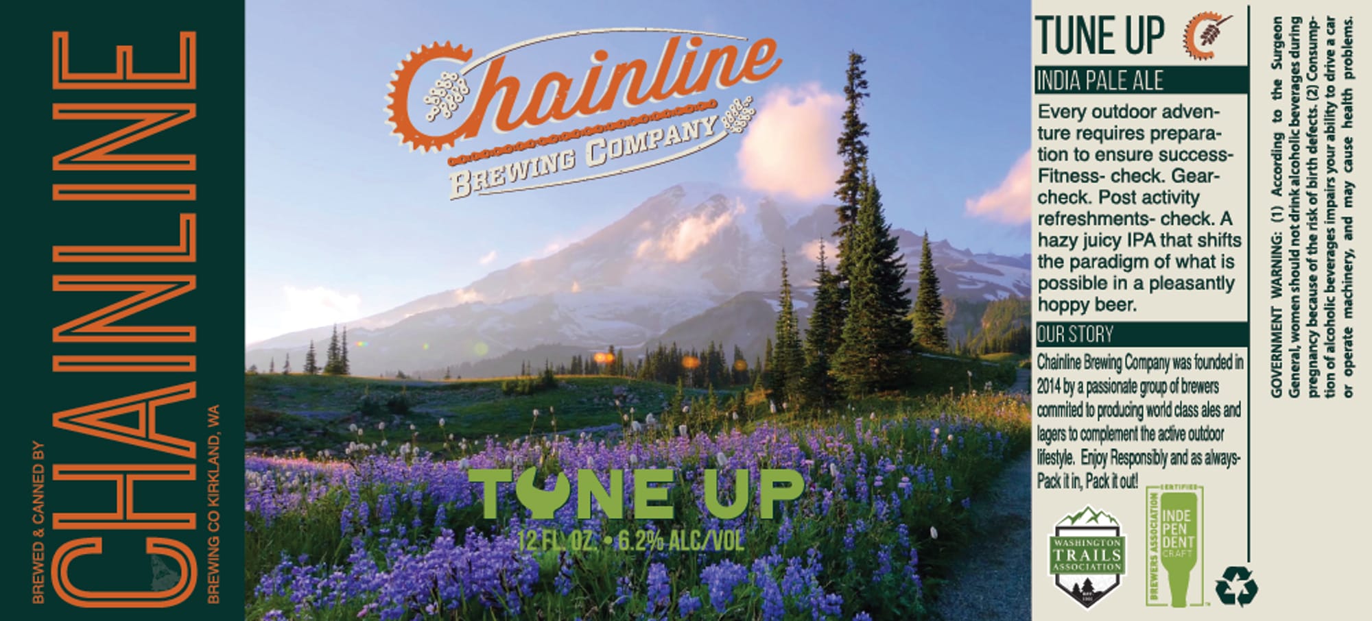 Tone Up by Chainline Brewing Company - beer label