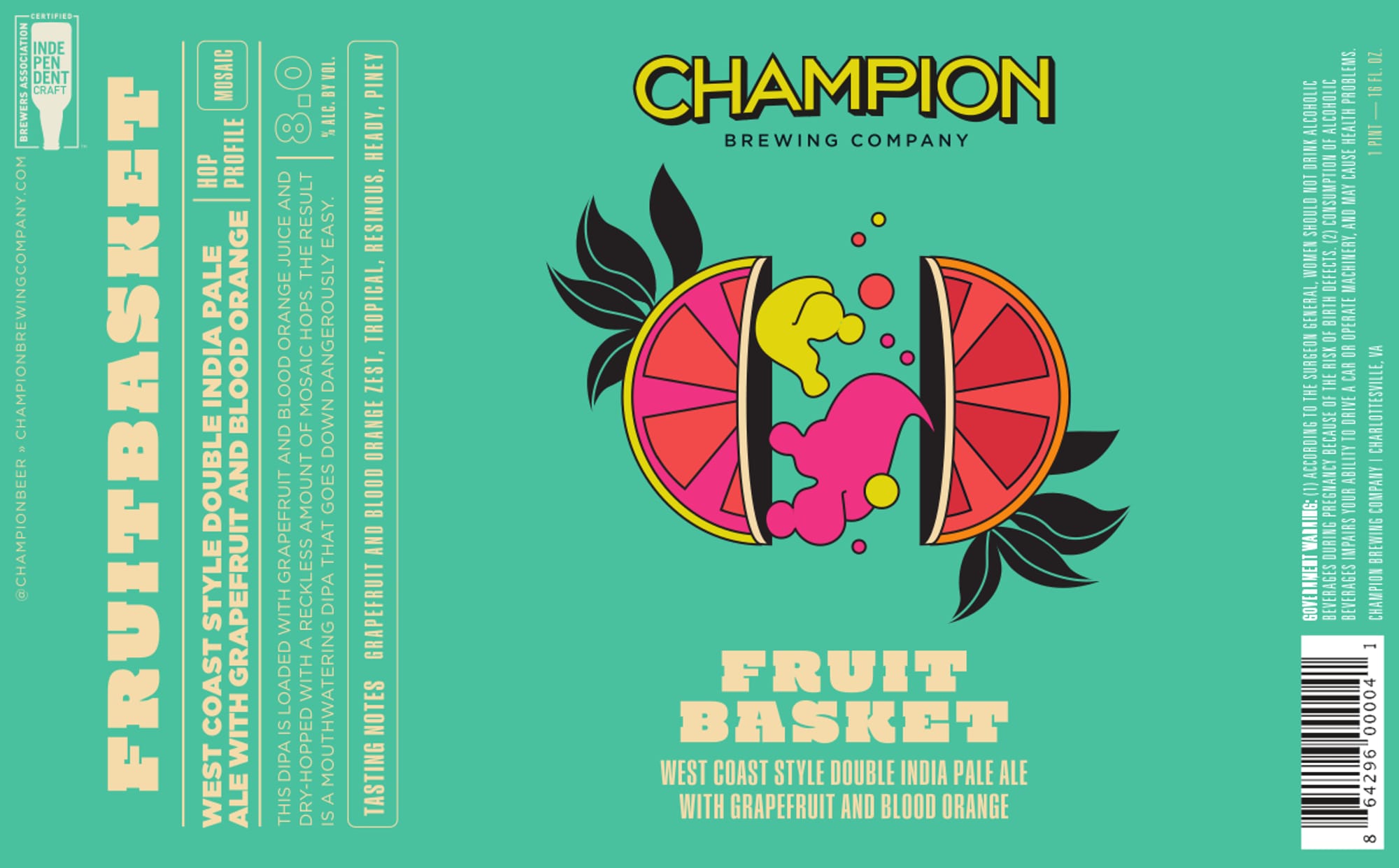 Fruit Basket by Champion Brewing Company - beer label