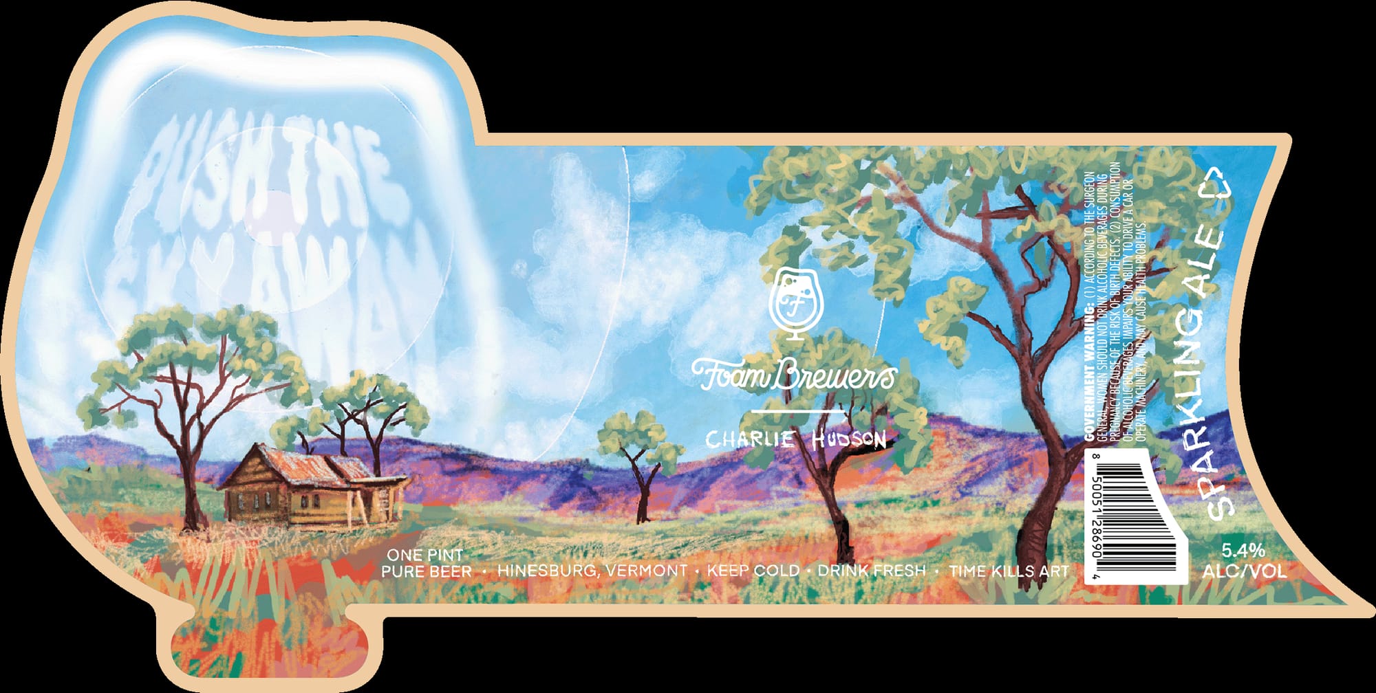 Charlie Hudson by Foam Brewers - beer label