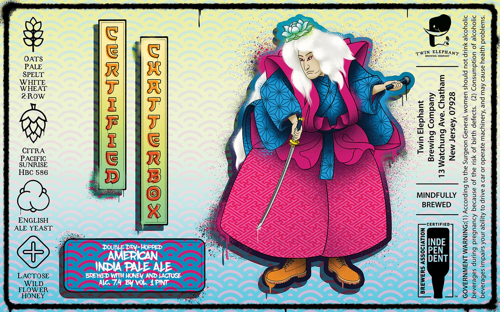 Certified Charterbox by Twin Elephant Brewing Company - beer label