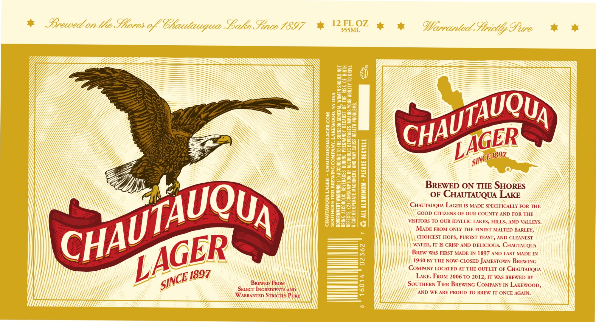 Chautauqua Lager by Southern Tier Brewing Company - beer label
