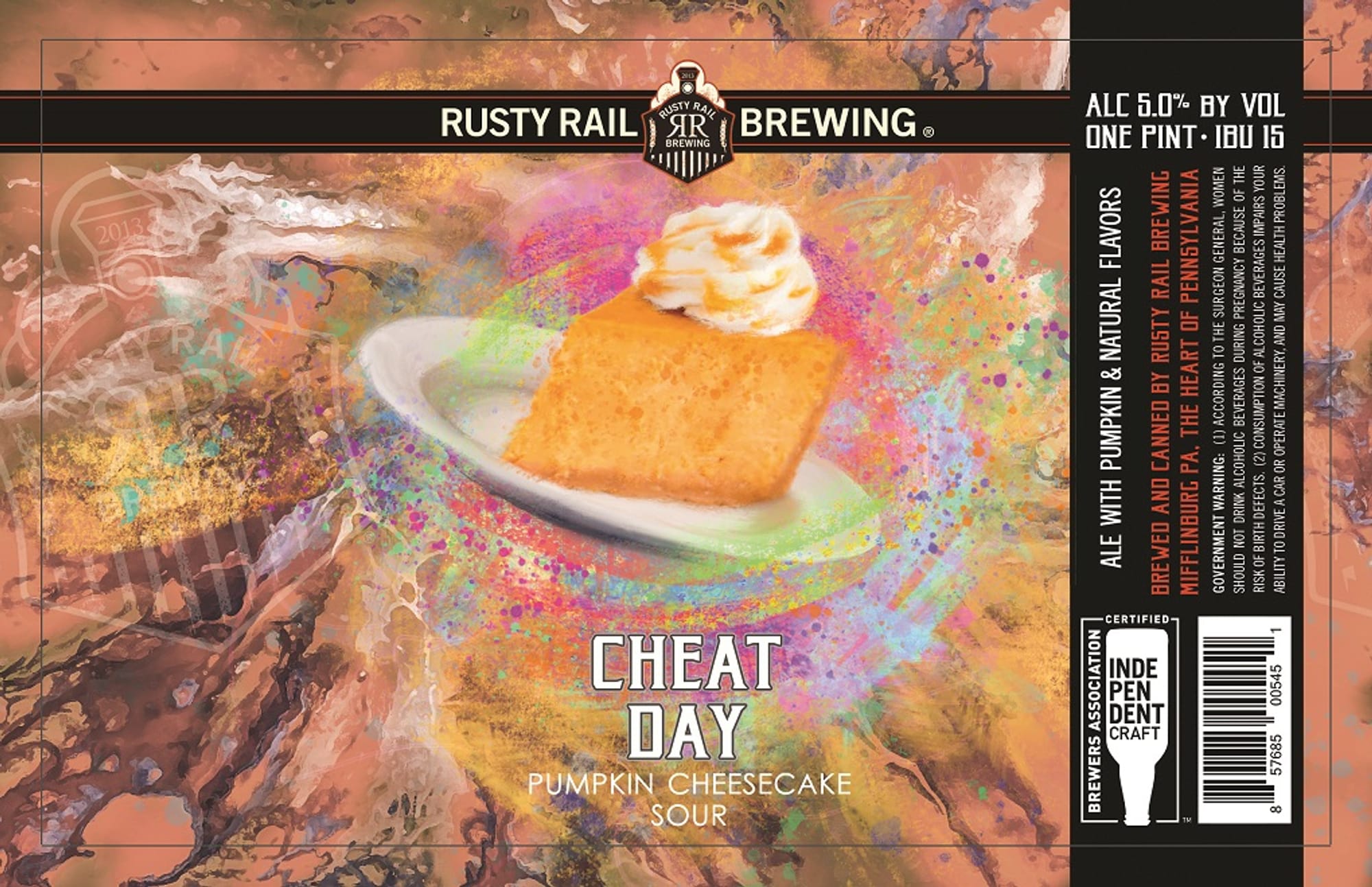 Cheat Day by Rusty Rail Brewing - beer label