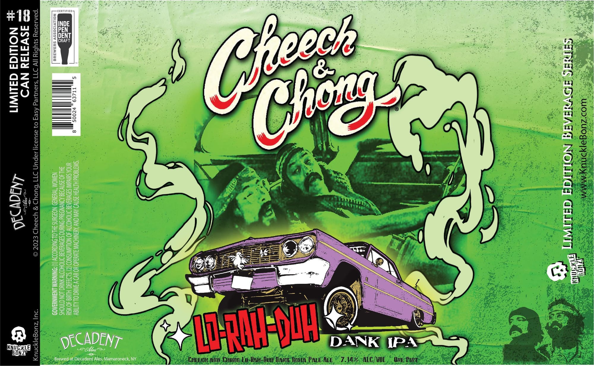 Cheech & Chong’s Dank IPA by Decadent Ales - beer label