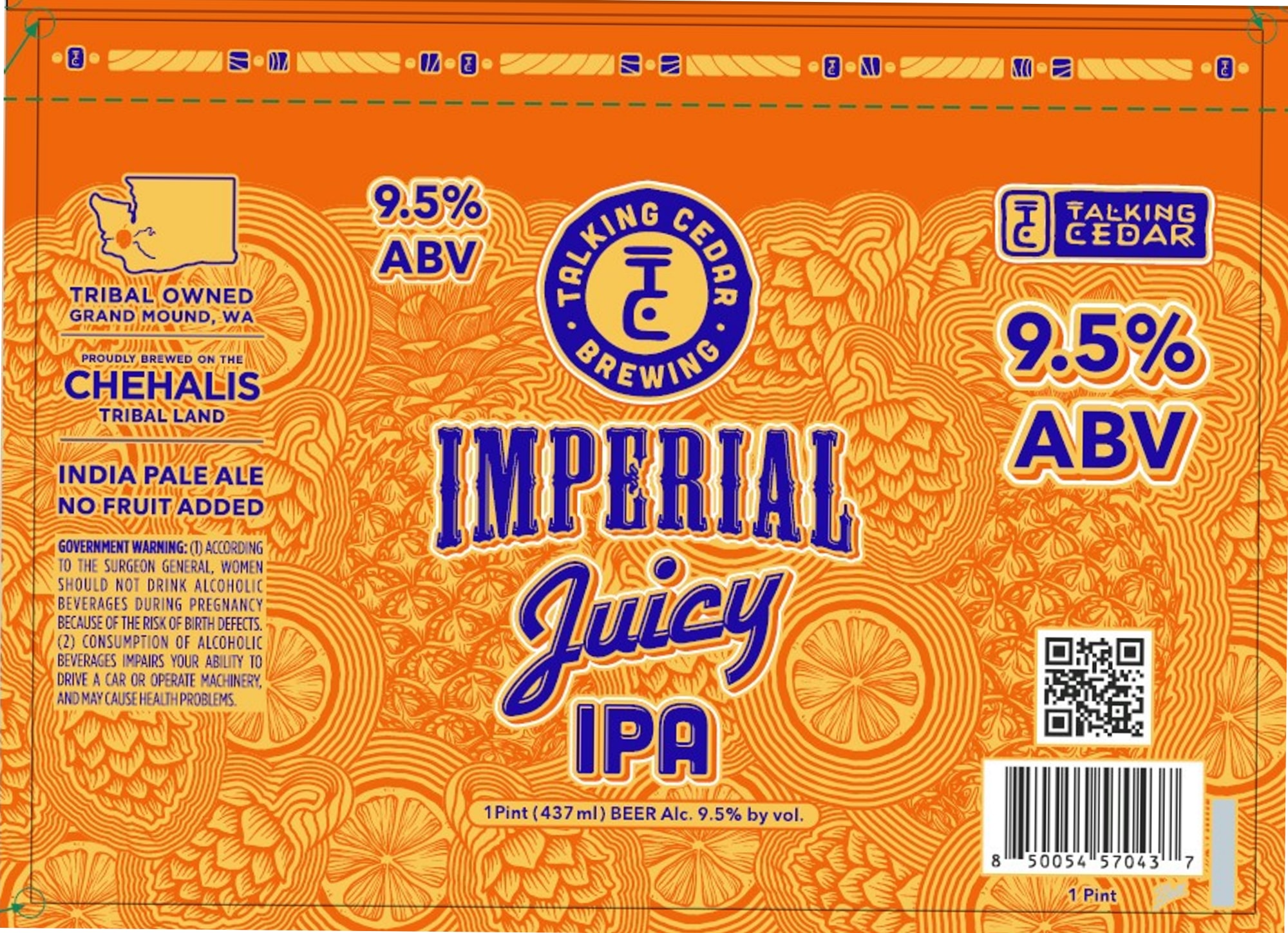 Chehalis by Talking Cedar Brewing - beer label