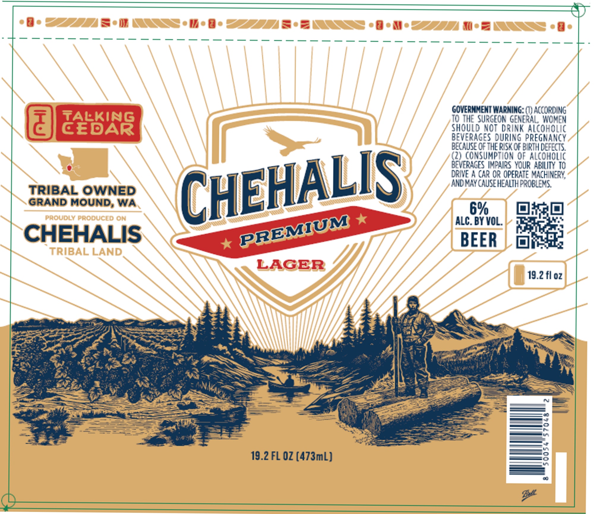 Chehalis by Talking Cedar - beer label