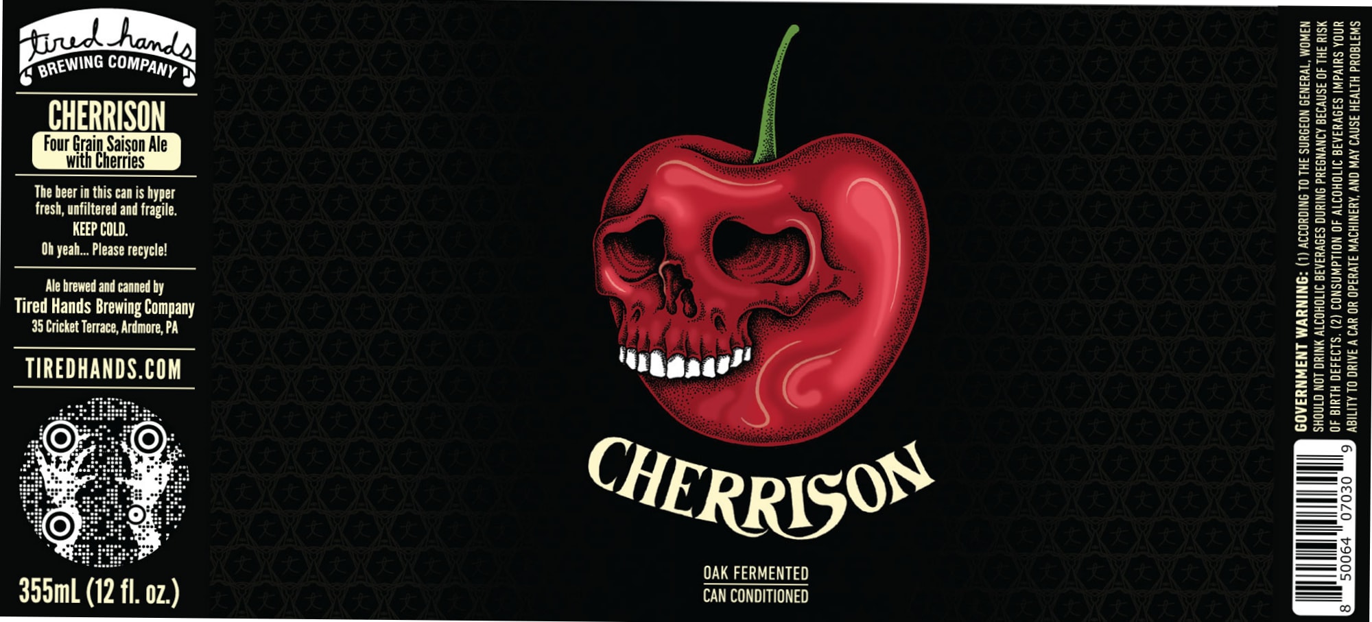 Cherrison by Tired Hands Brewing Company - beer label