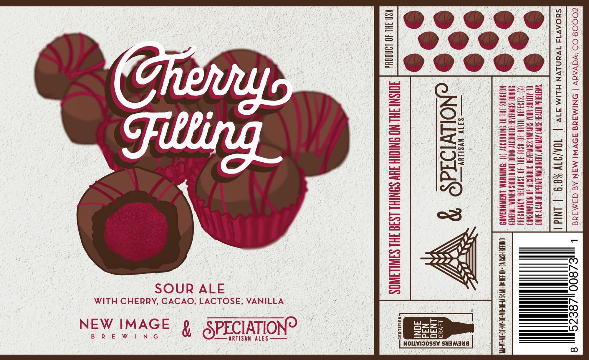 Cherry Filling by New Image Brewing & Speculation Artisan Ales - beer label