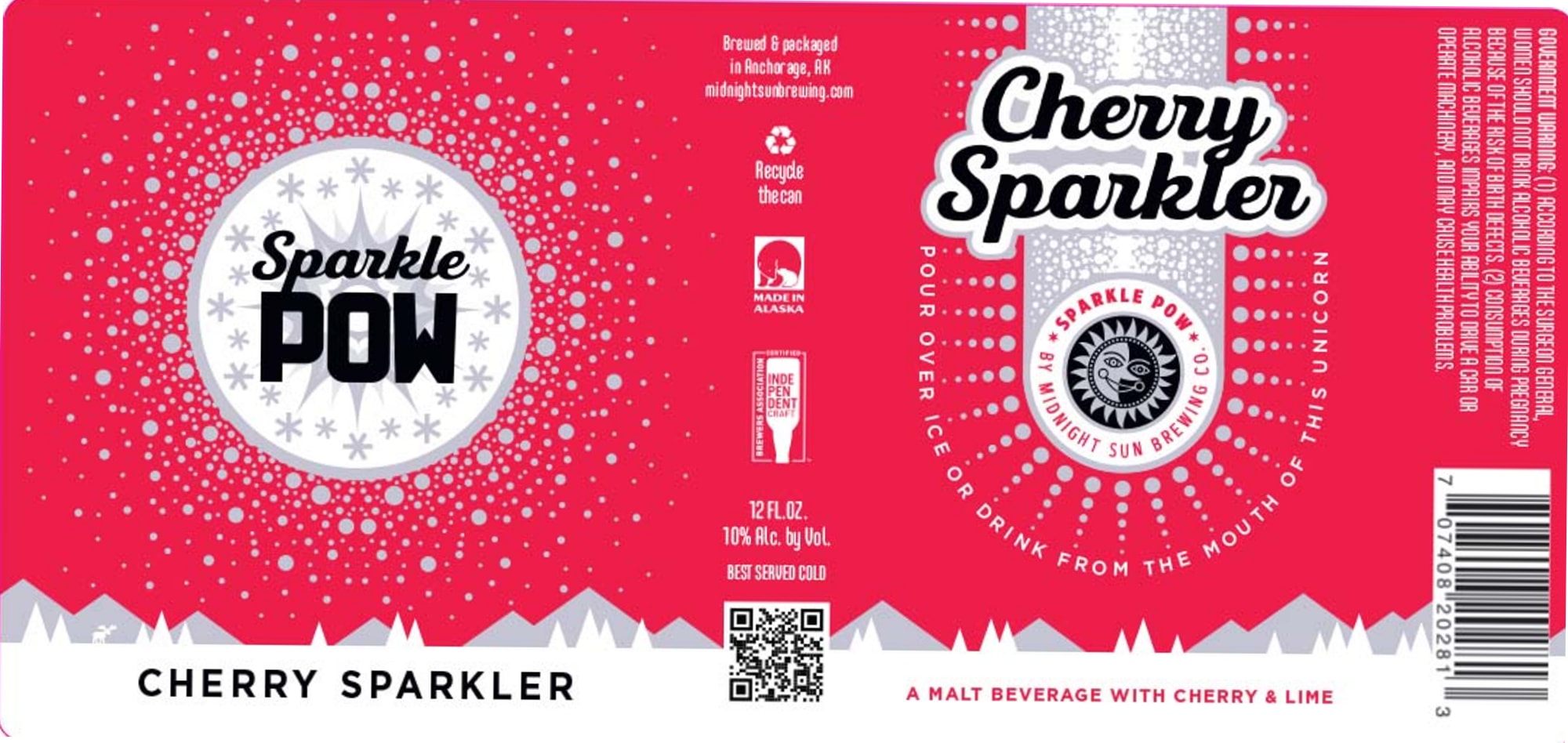 Cherry Sparkler by Midnight Sun Brewing - beer label