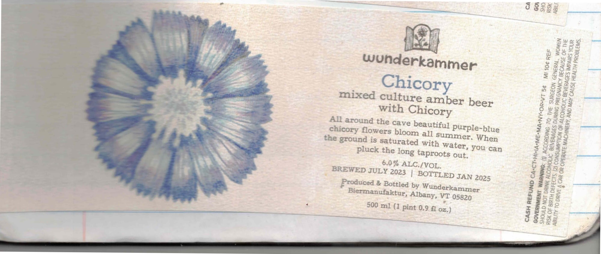 Chicory by Wunderkammer Biermanufaktur - beer label