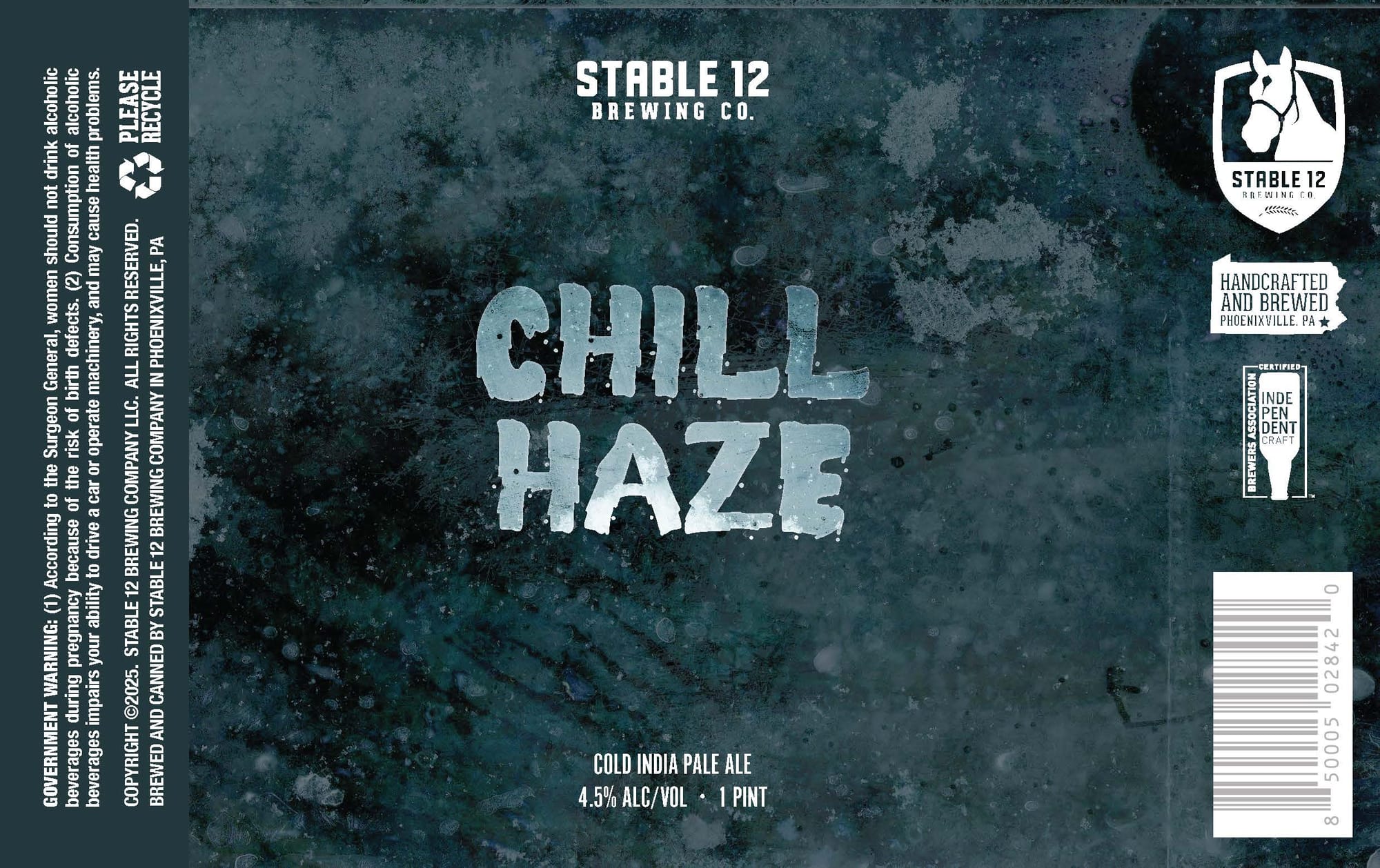 Chill Haze by Stable 12 Brewing Co. - beer label