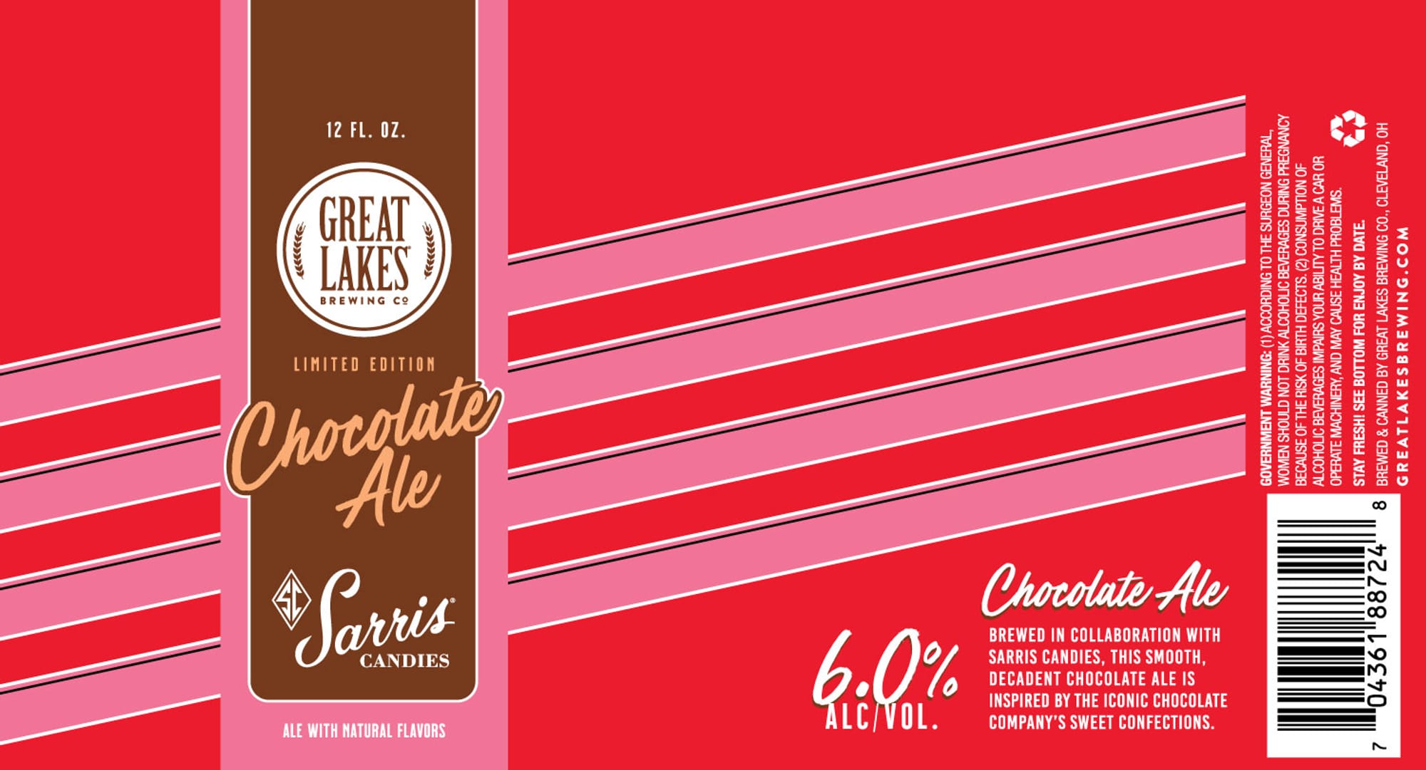 Chocolate Ale by Great Lakes Brewing Co. - beer label