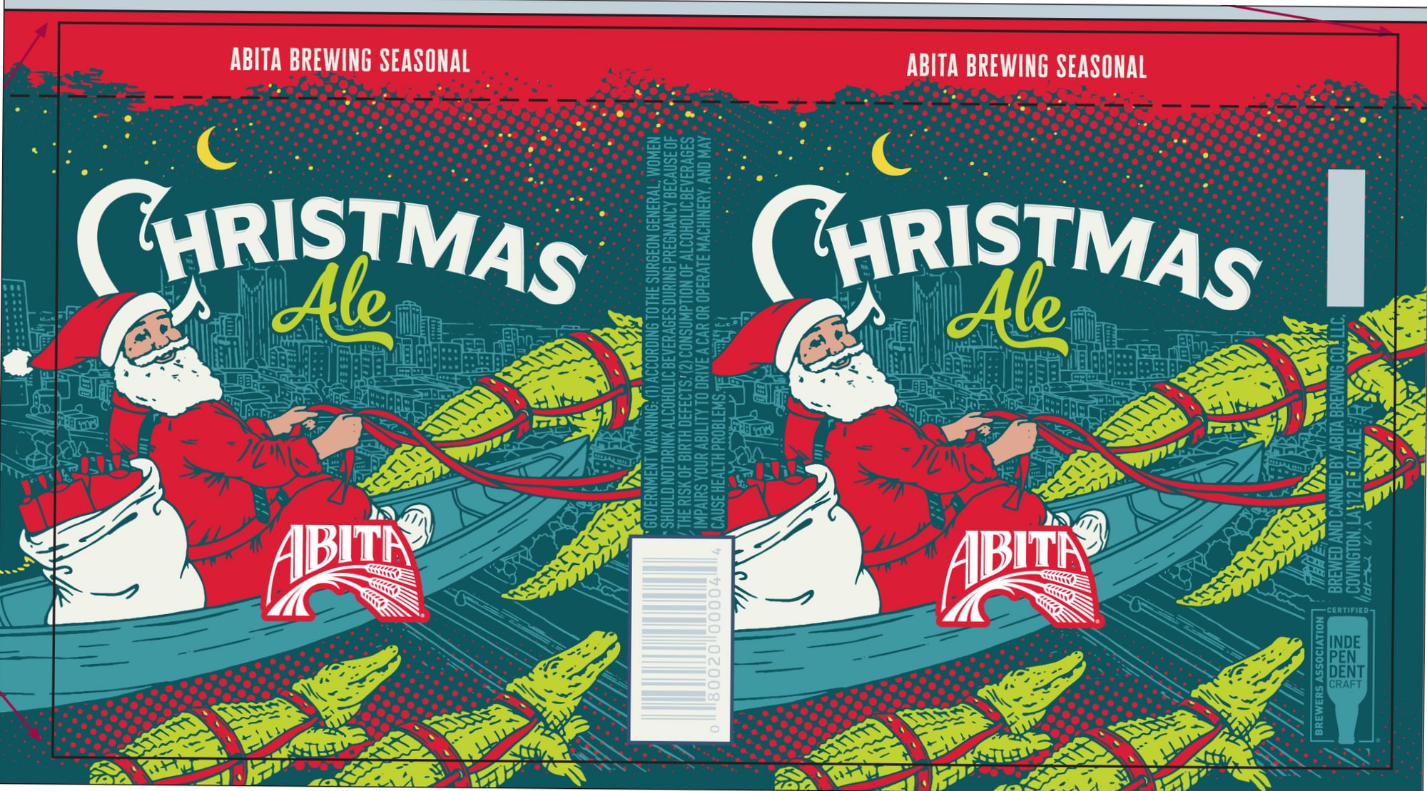 Christmas Ale by Abita Brewing Company - beer label