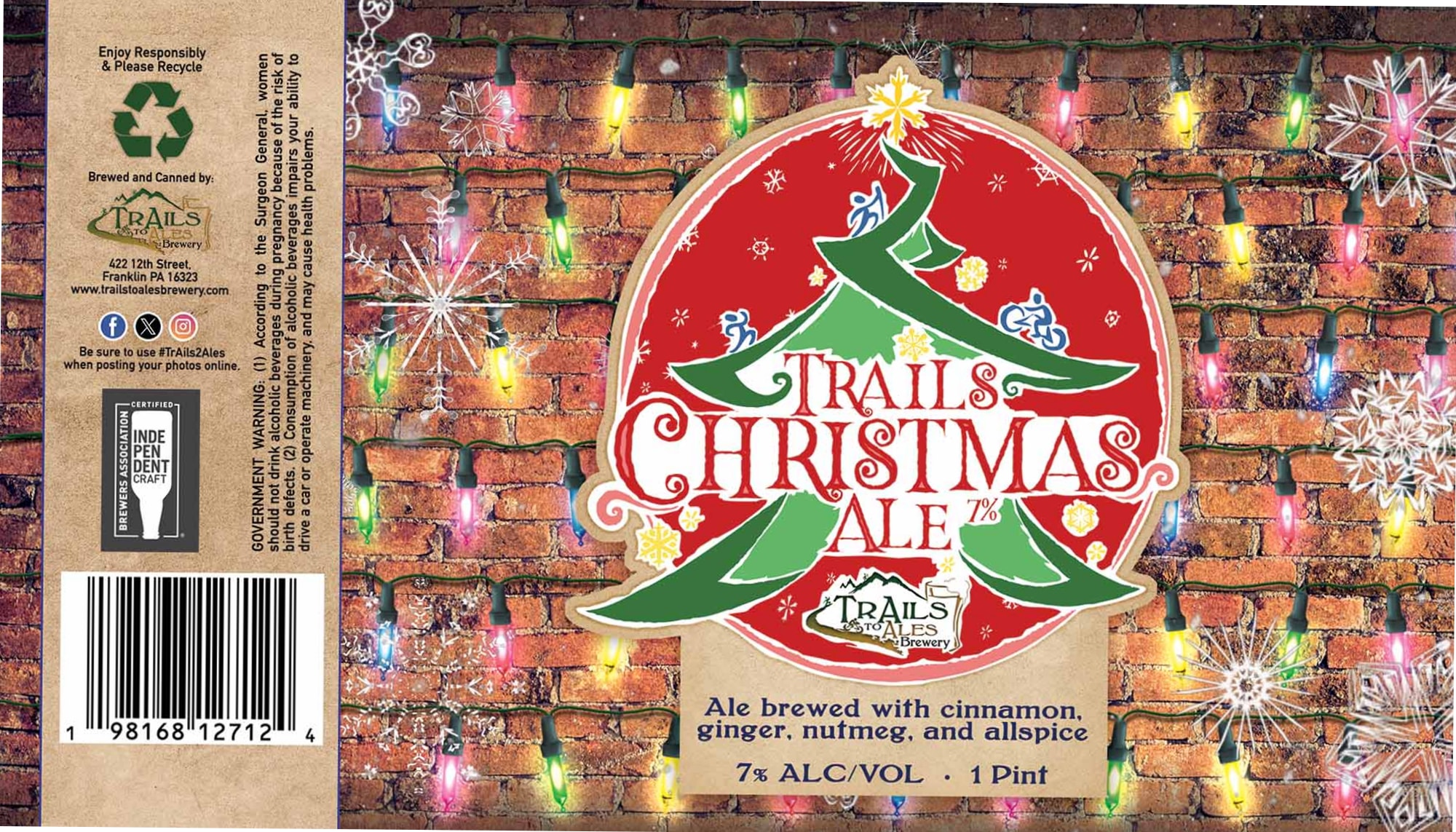 Christmas Ale by Trails to Ales Brewery - beer label