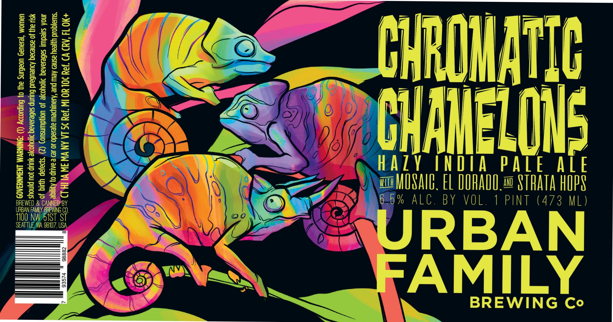 Chromatic Chaleons by Urban Family Brewing Co. - beer label