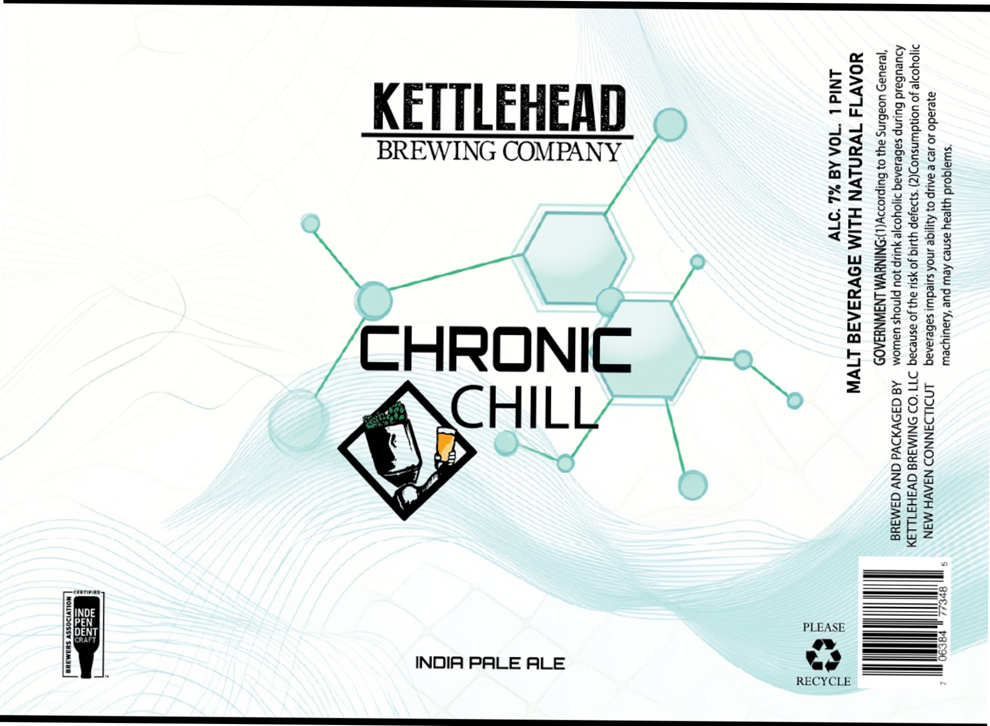 Chronic Chill by Kettlehead Brewing Company - beer label