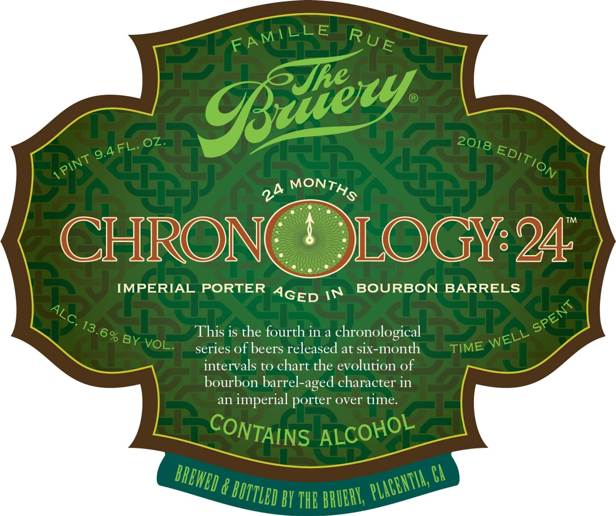 Chronology: 24 by The Bruery - beer label