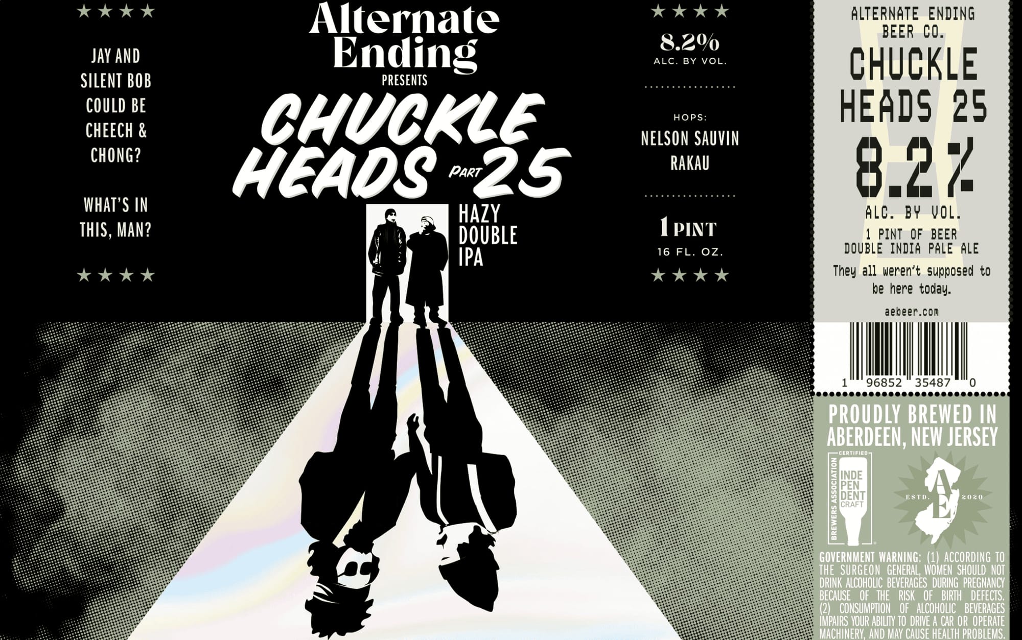 Chuckle Heads 25 by Alternate Ending Beer Co. - beer label