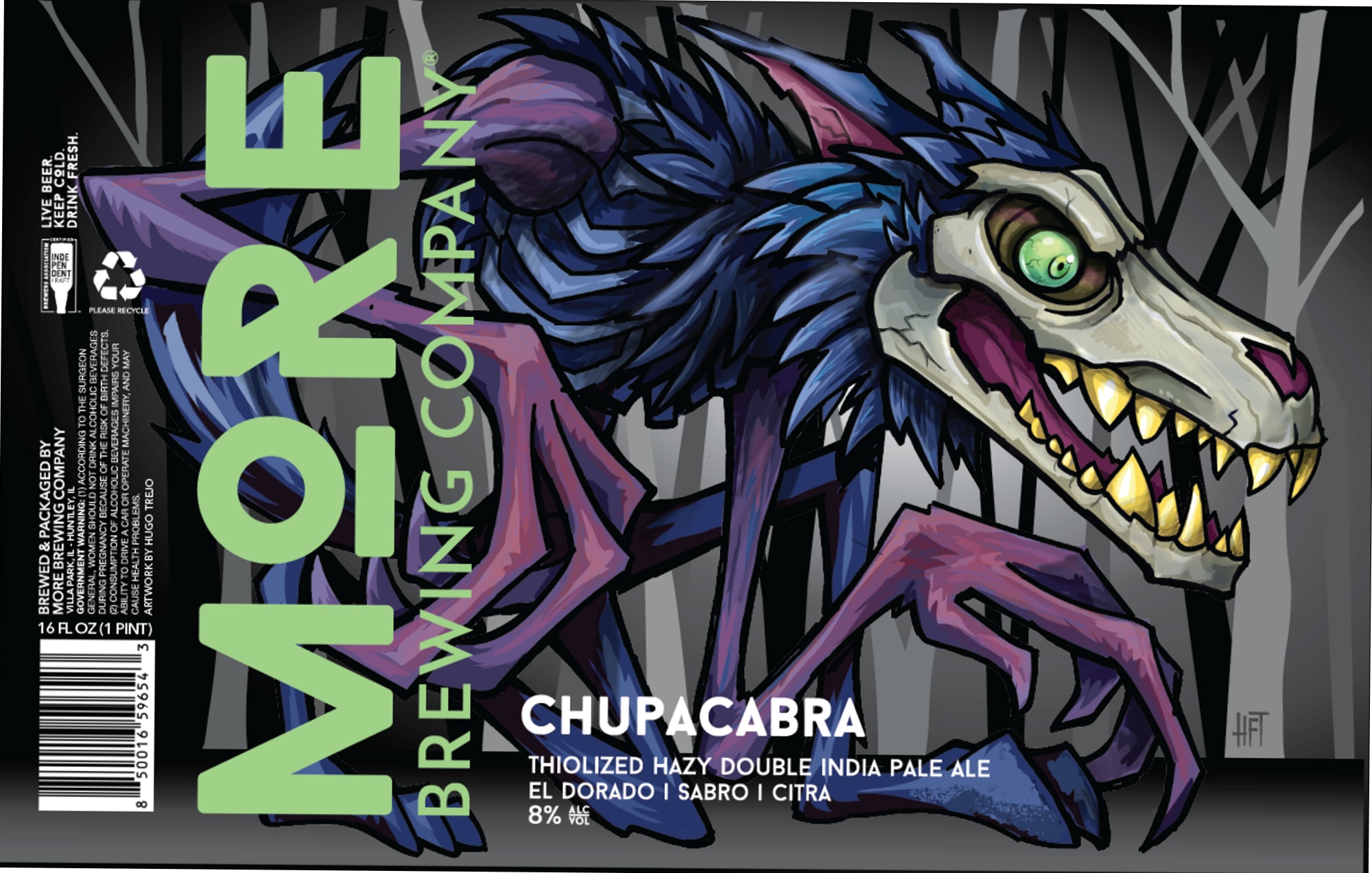 Chupacabra by More Brewing Company - beer label