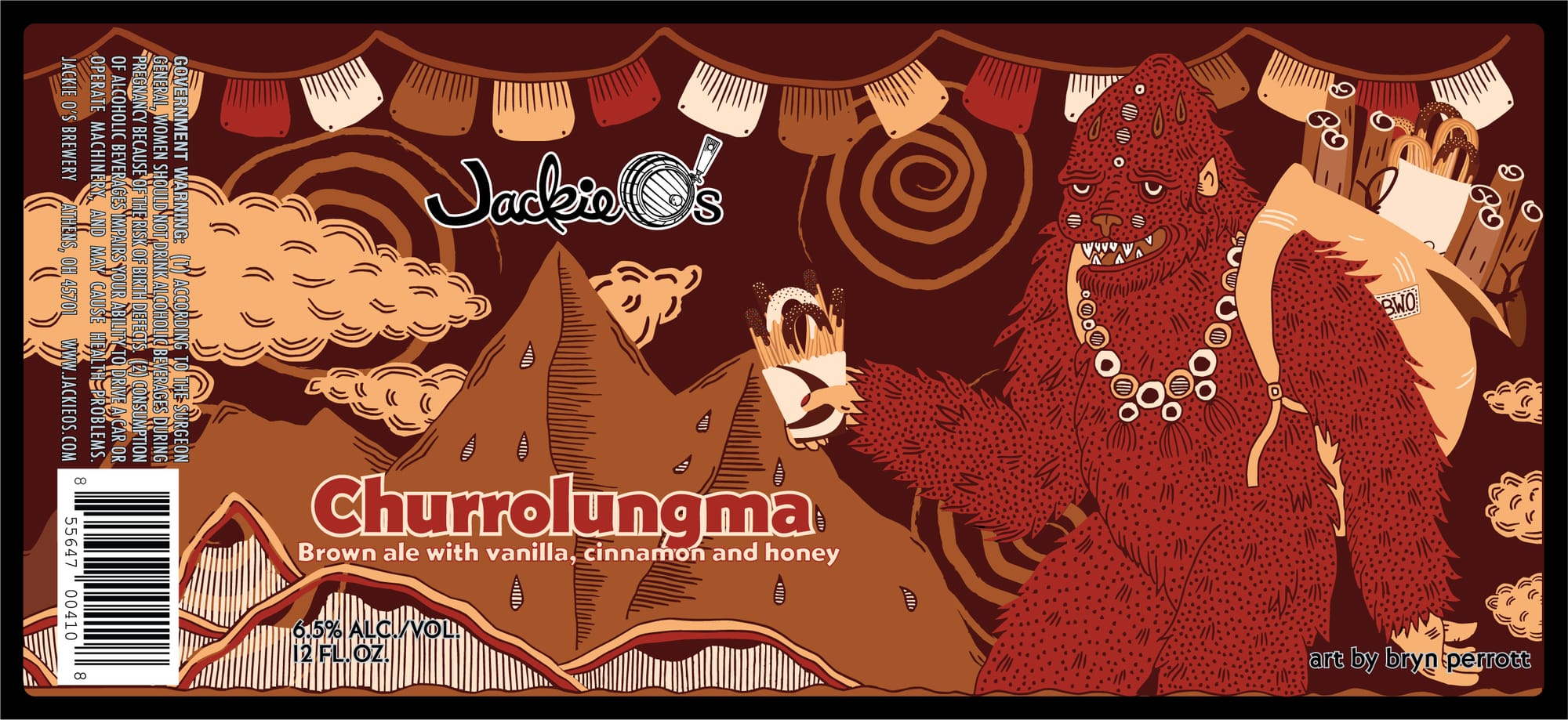 Churrolungma by Jackie’s Brewery - beer label