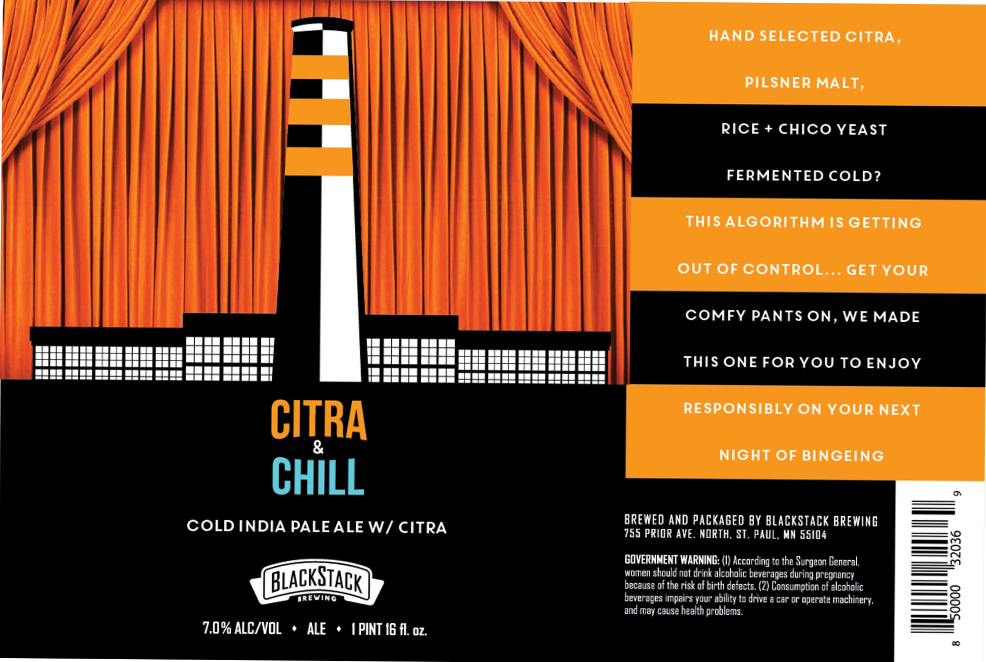 Citra & Chill by Blackstack Brewing - beer label