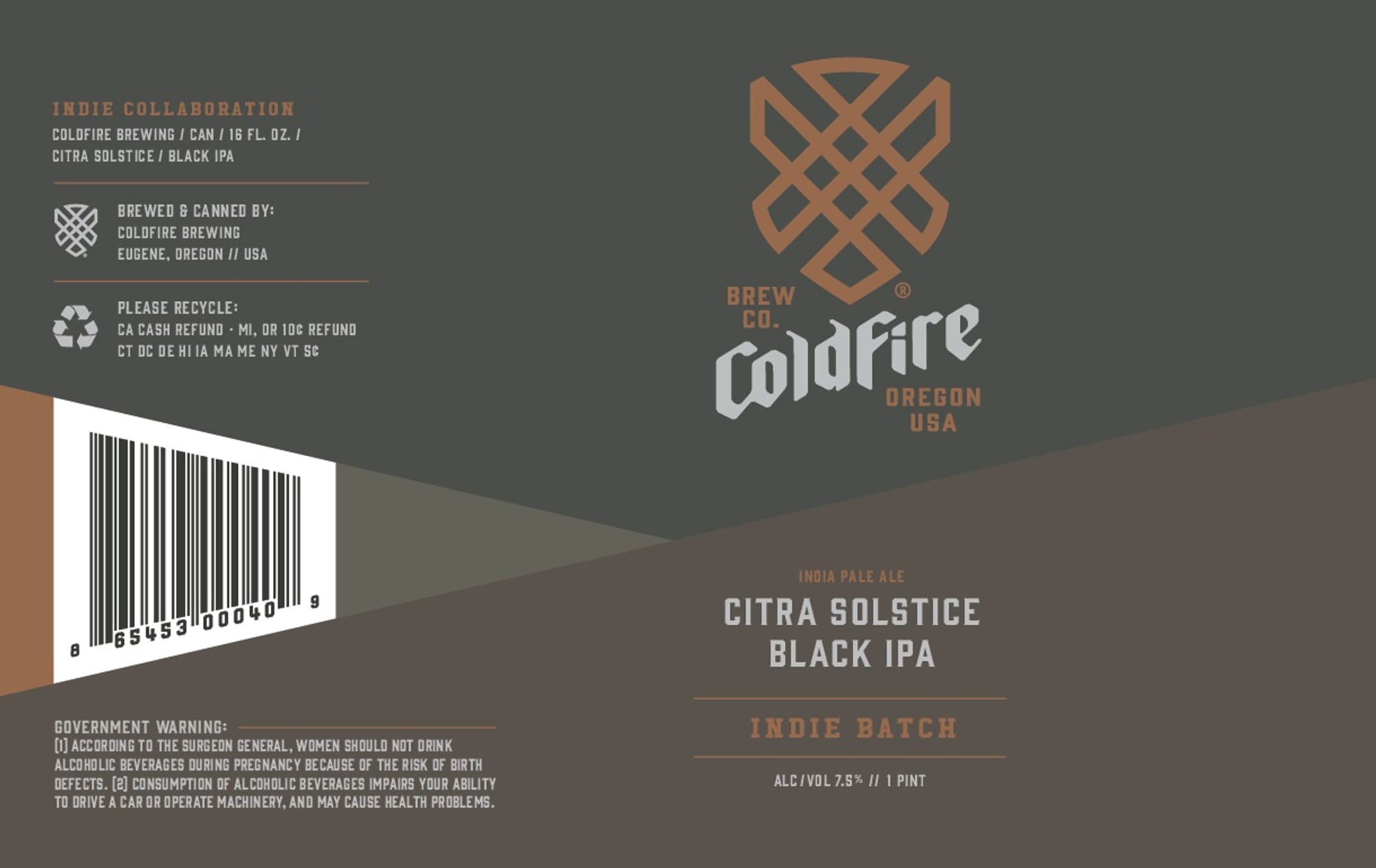 Citra Solstice by Colodfire Brewing - beer label