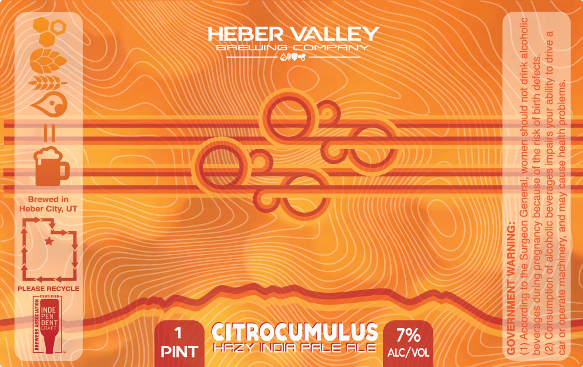 Citrocumulus by Heber Valley Brewing Company - beer label