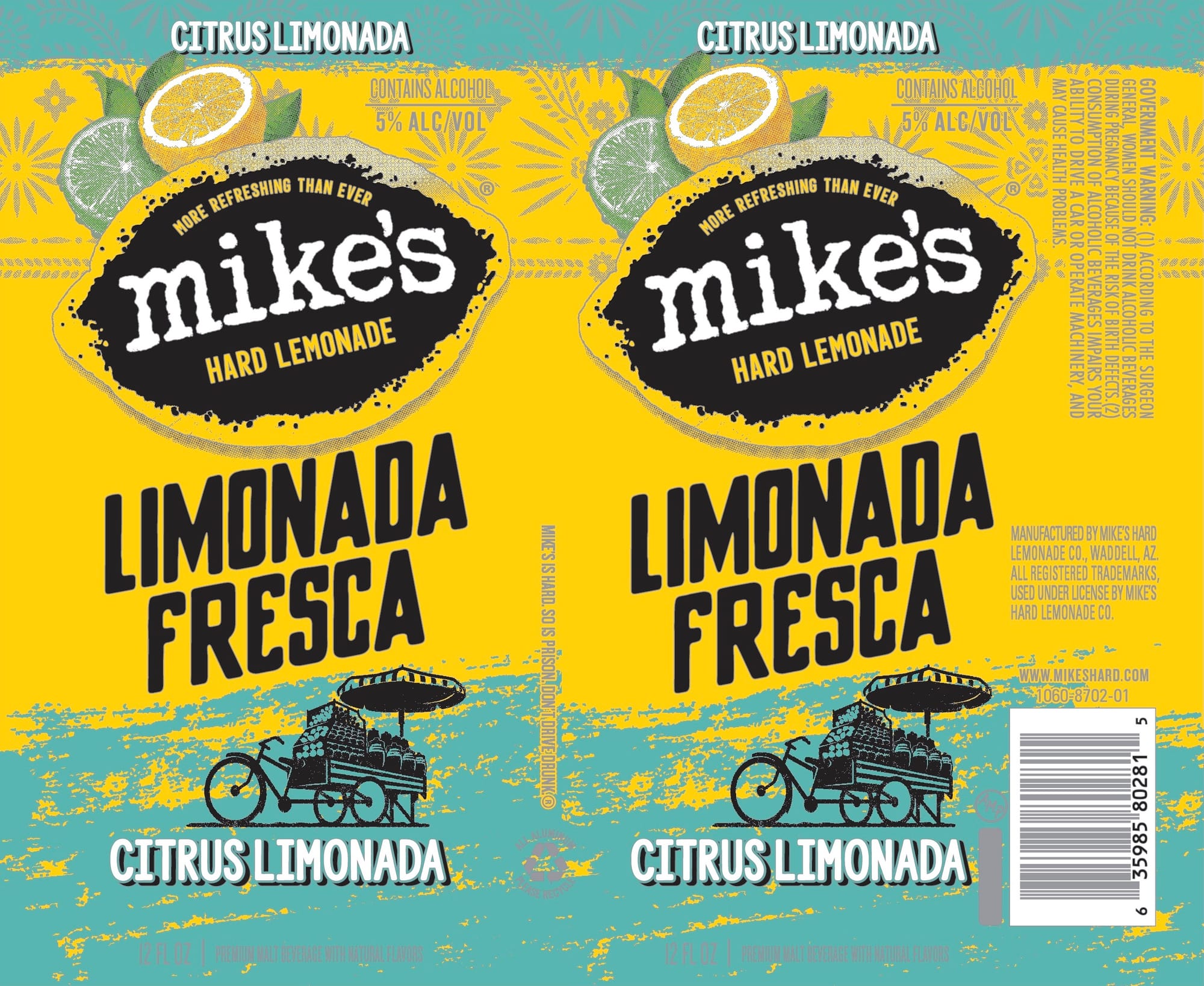 Citrus Limonada by Mike's Hard Lemonade Co. - beer label