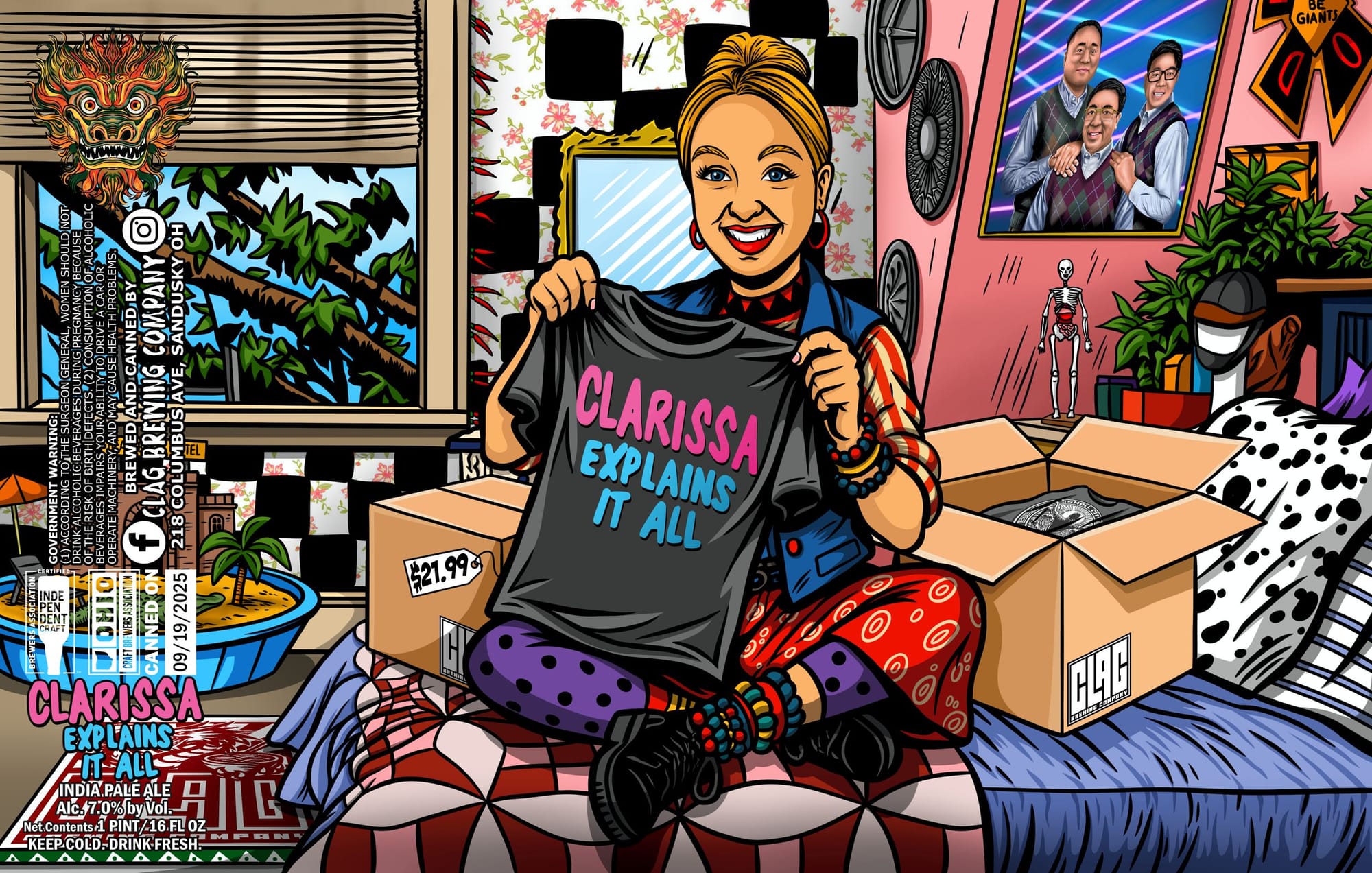 Clarissa Explains It All by Gigantic Brewing Company - beer label