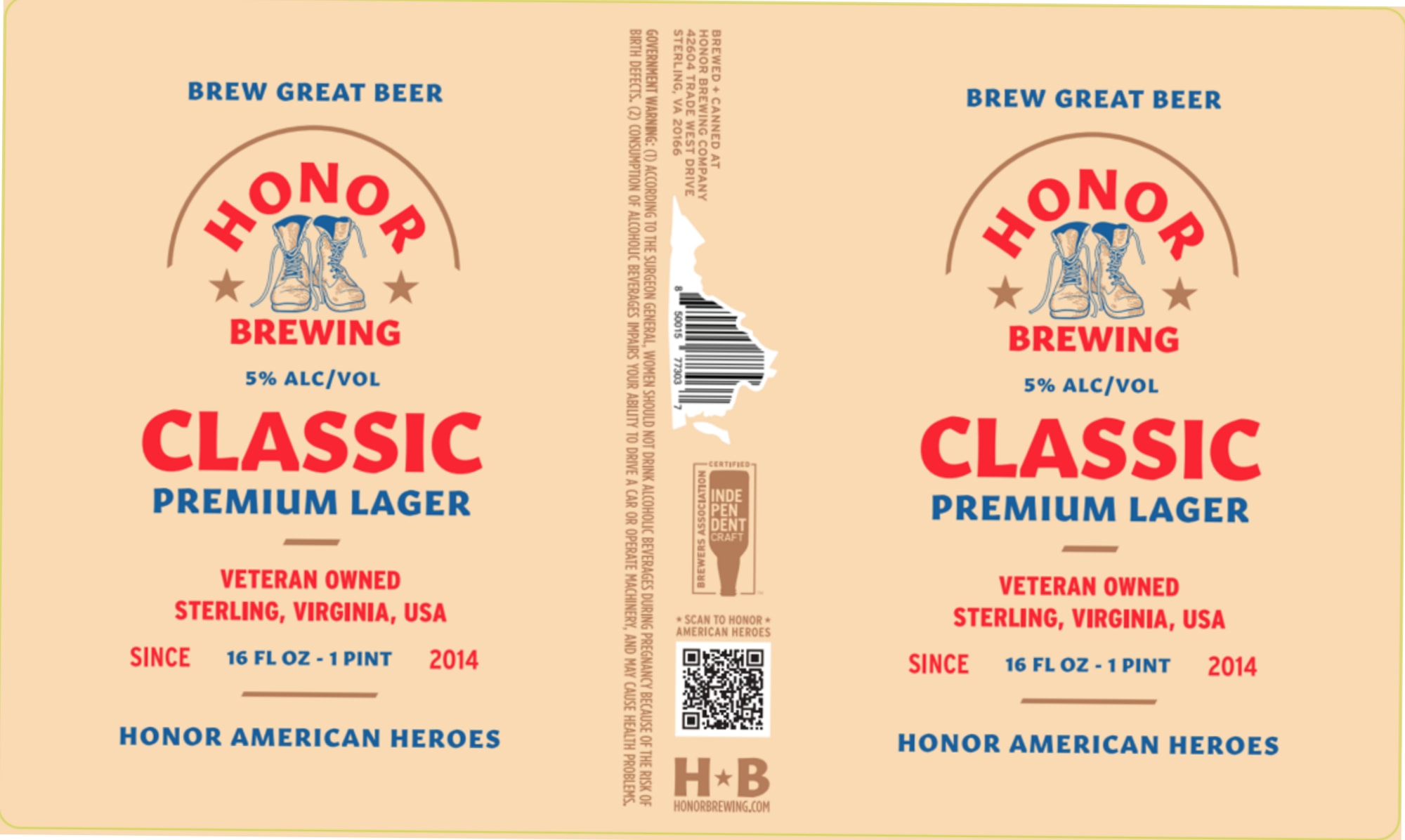 Classic by Honor Brewing - beer label