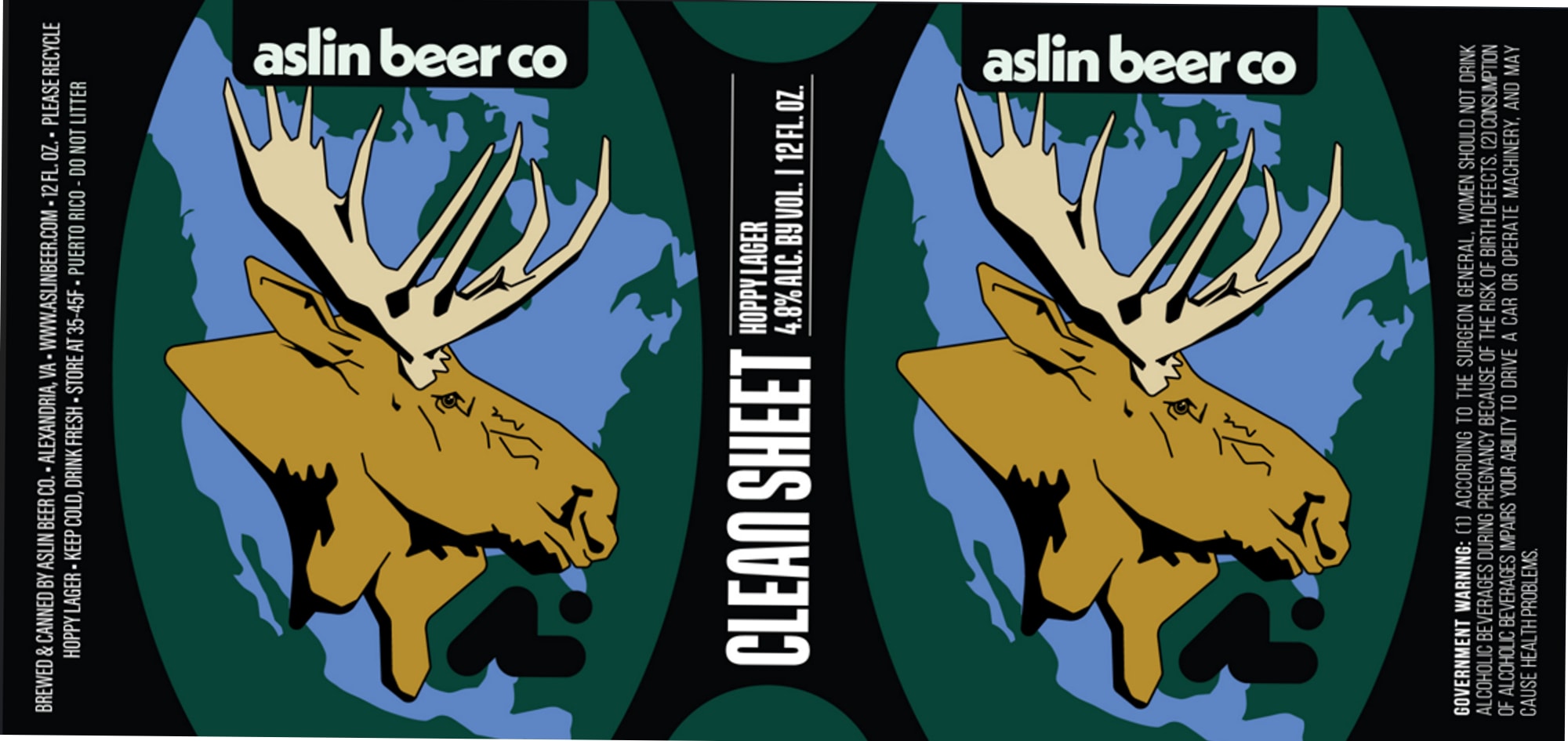 Clean Sheet by Aslin Beer Co. - beer label