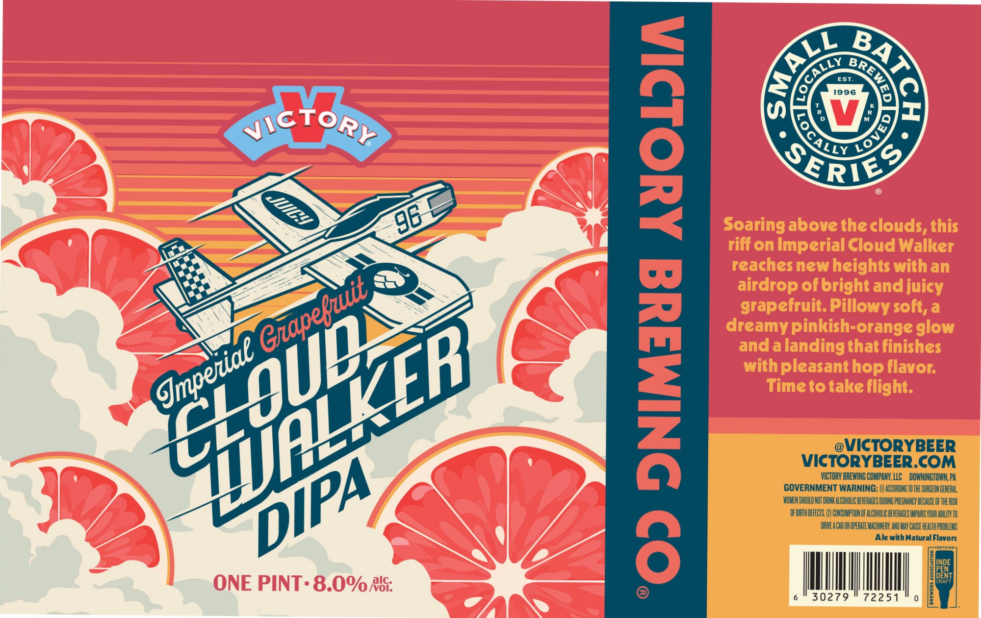 Cloud Walker by Victory Brewing Co. - beer label