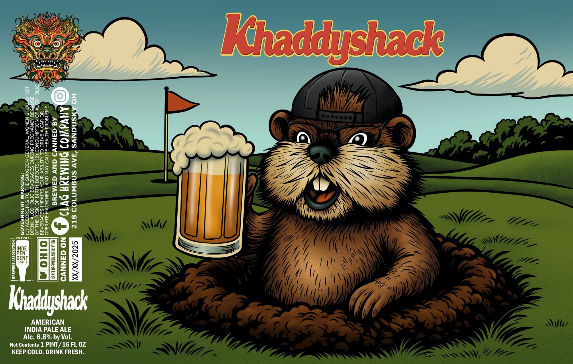 Khaddyshack by CLS Brewing Company - beer label