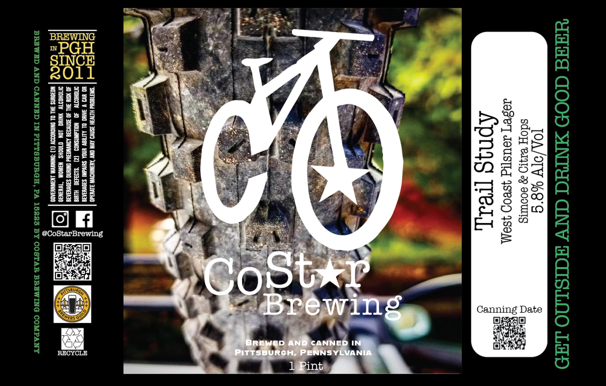 Trail Study by CoStar Brewing - beer label