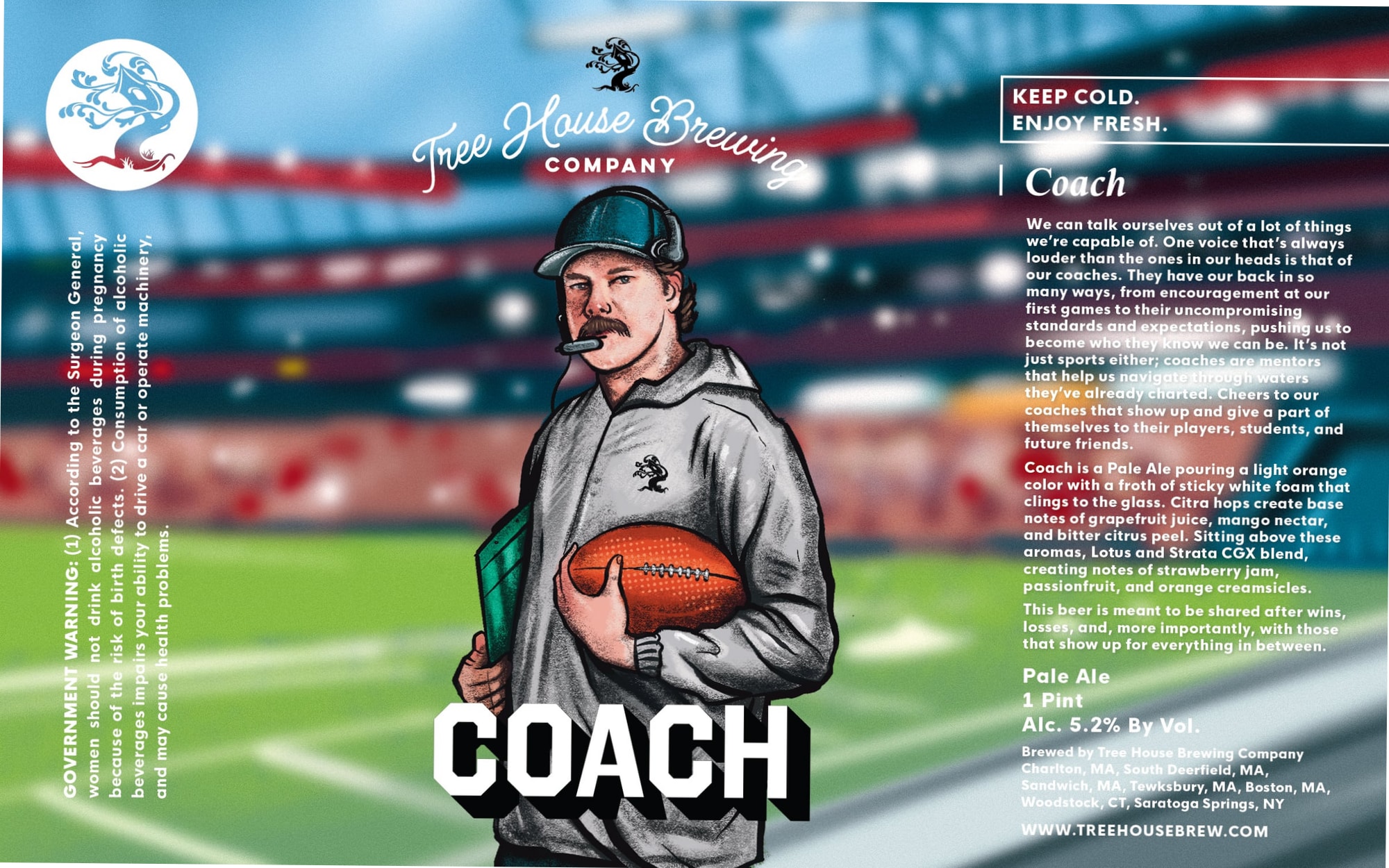 Coach by Tree House Brewing Company - beer label